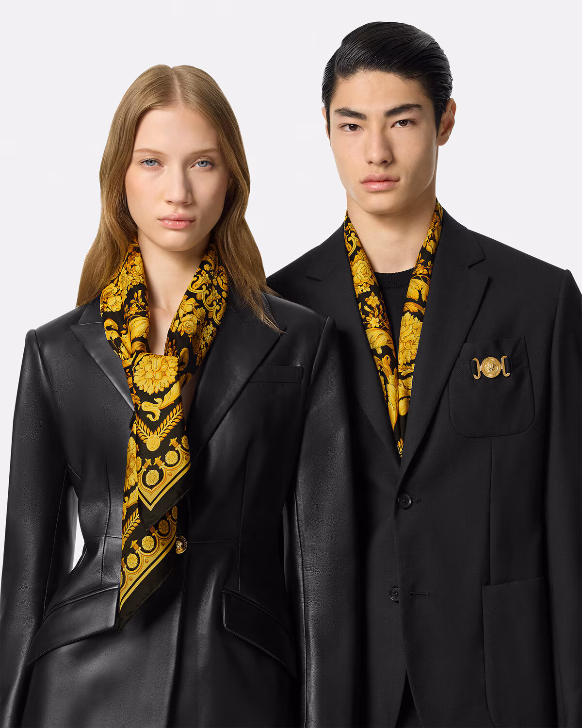 Versace Barocco Large Silk Foulard 35
