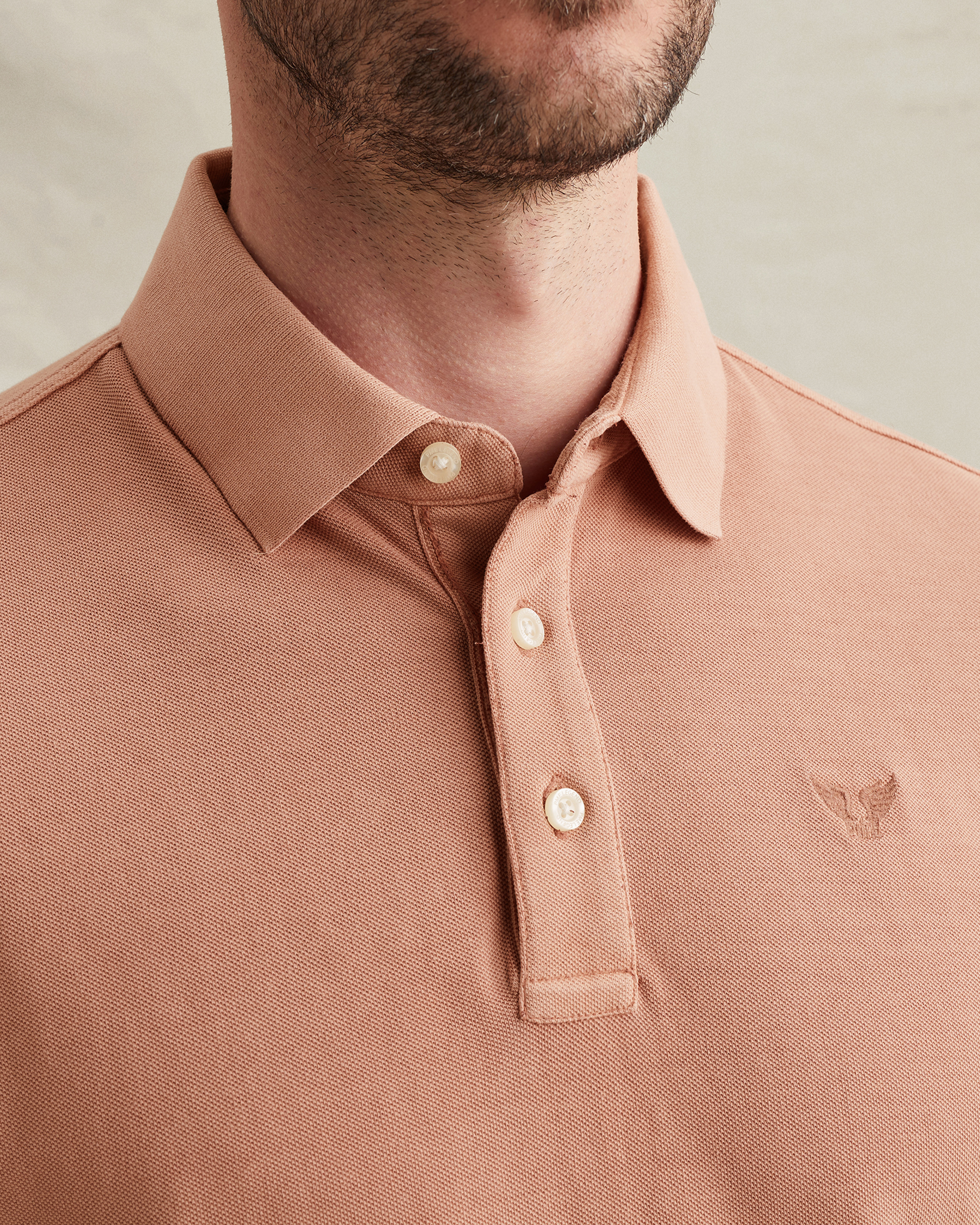PME Legend Polo shirt in piqué with garment-dye washx