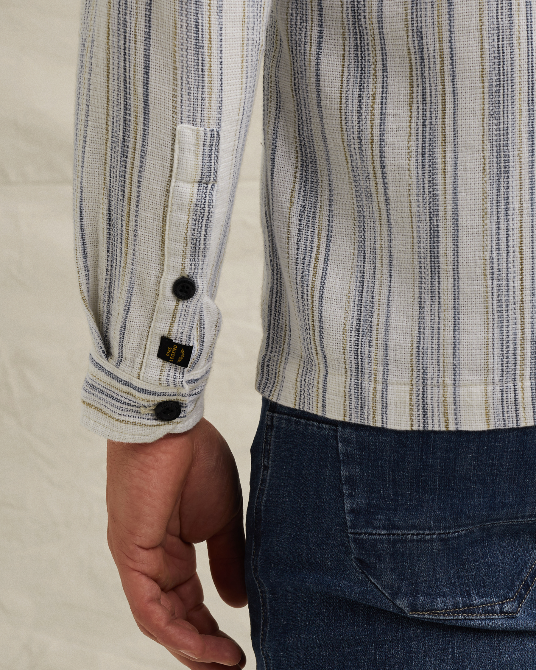 PME Legend Shirt with vertical stripe patternx