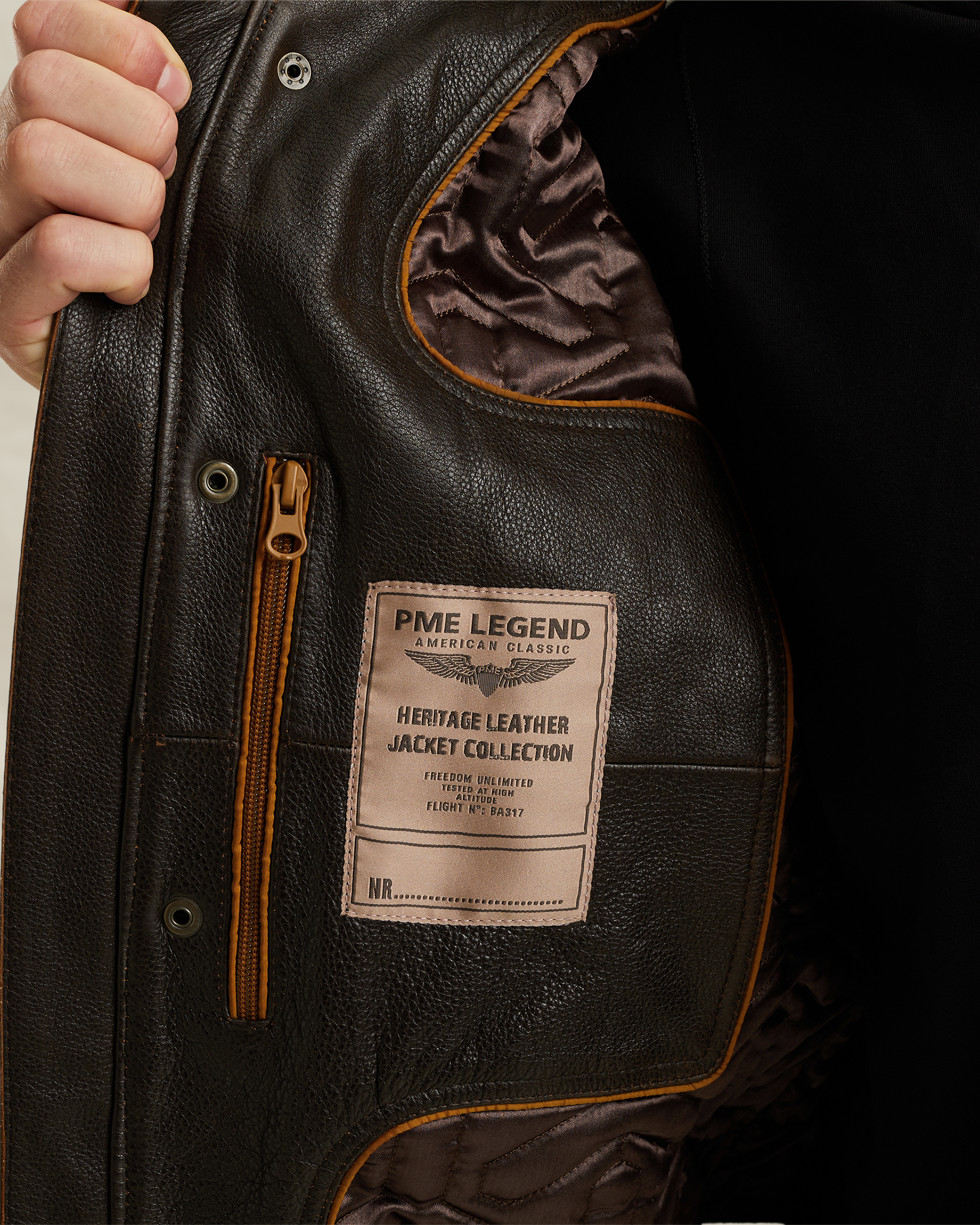 PME Legend Iconic Hudson leather jacketx