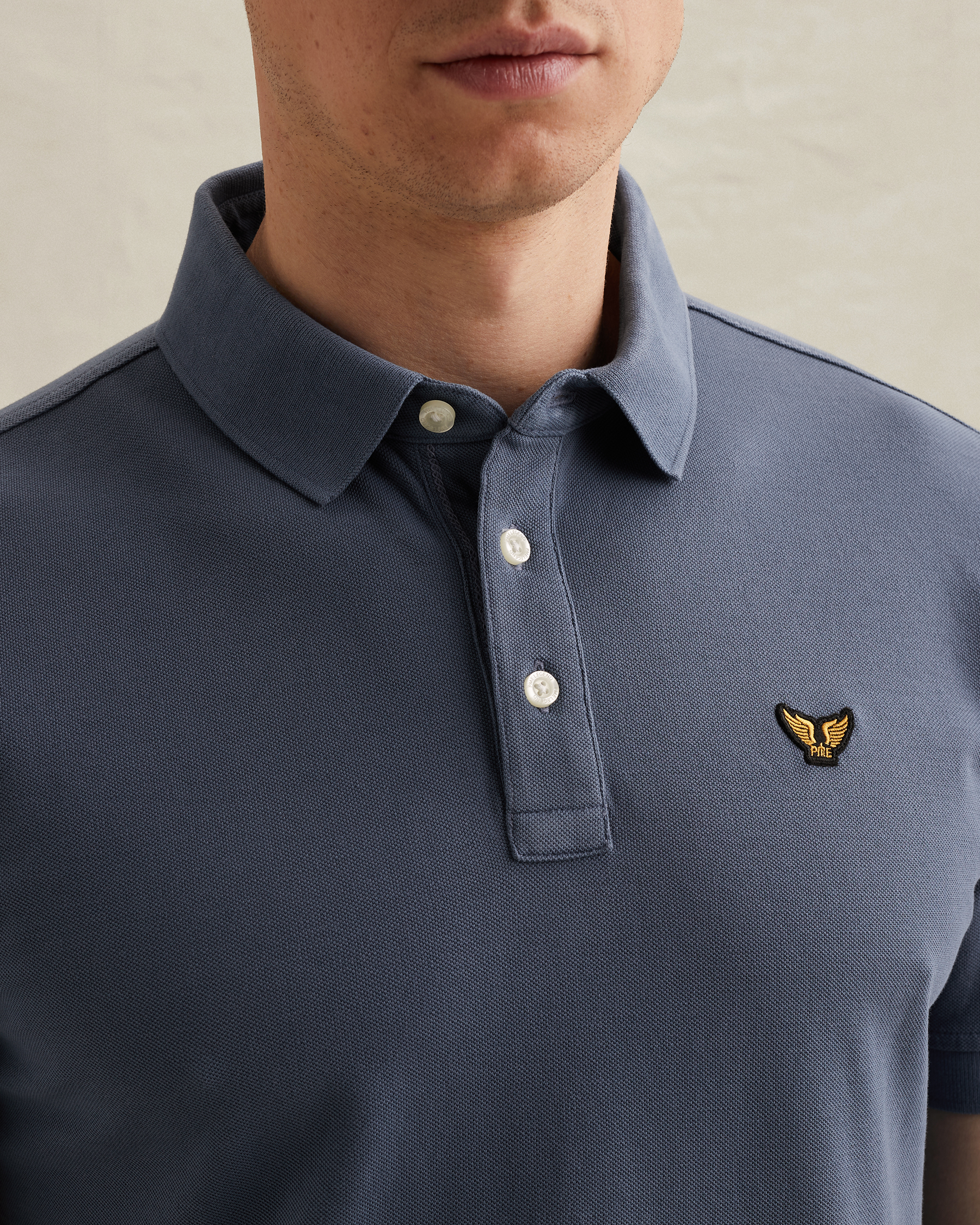 PME Legend Polo shirt with garment-dye washx