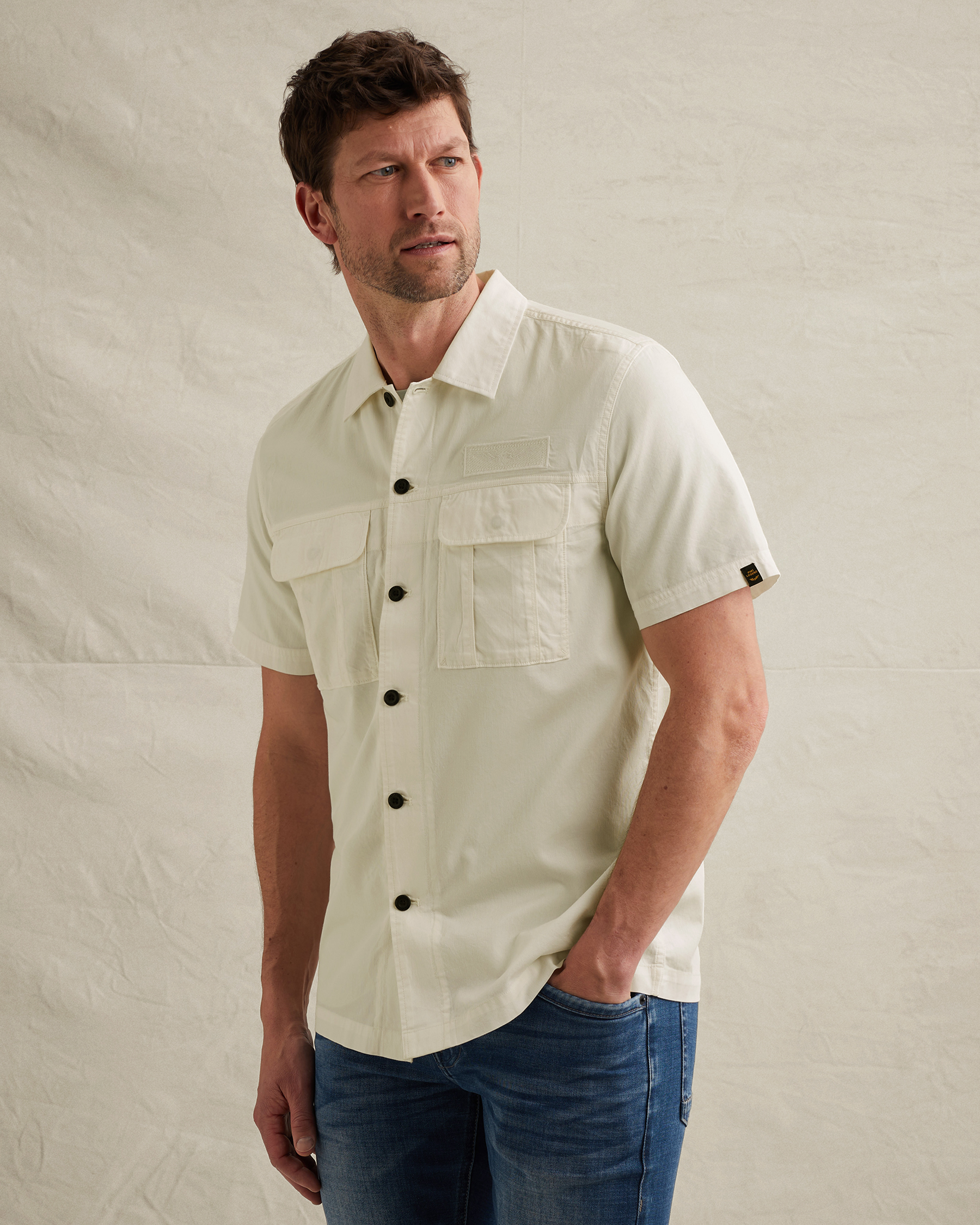 PME Legend Shirt with short sleeves and chest pocketsx
