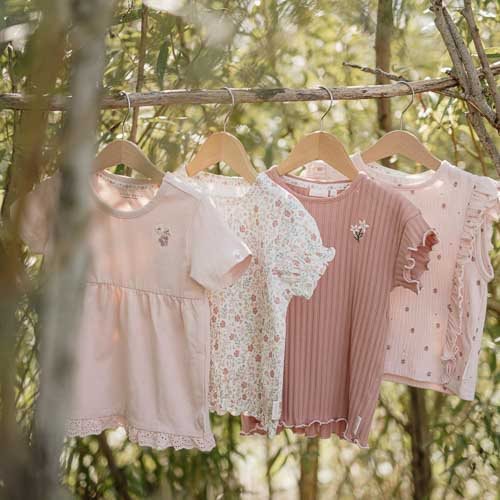 Little Dutch T-shirt short sleeves Lotus - 80