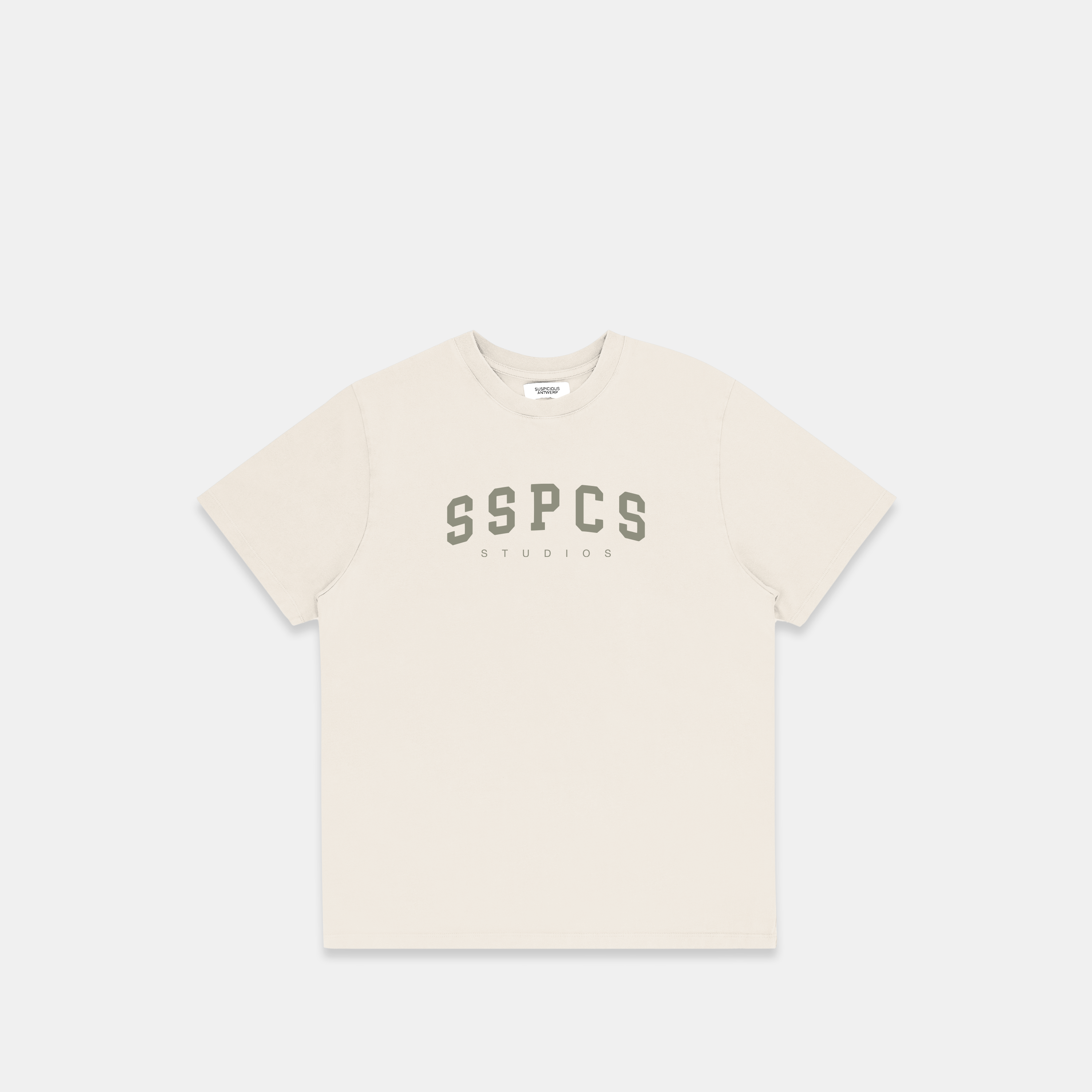 Suspicious Antwerp (SS24) The Varsity Tee - Buttercream