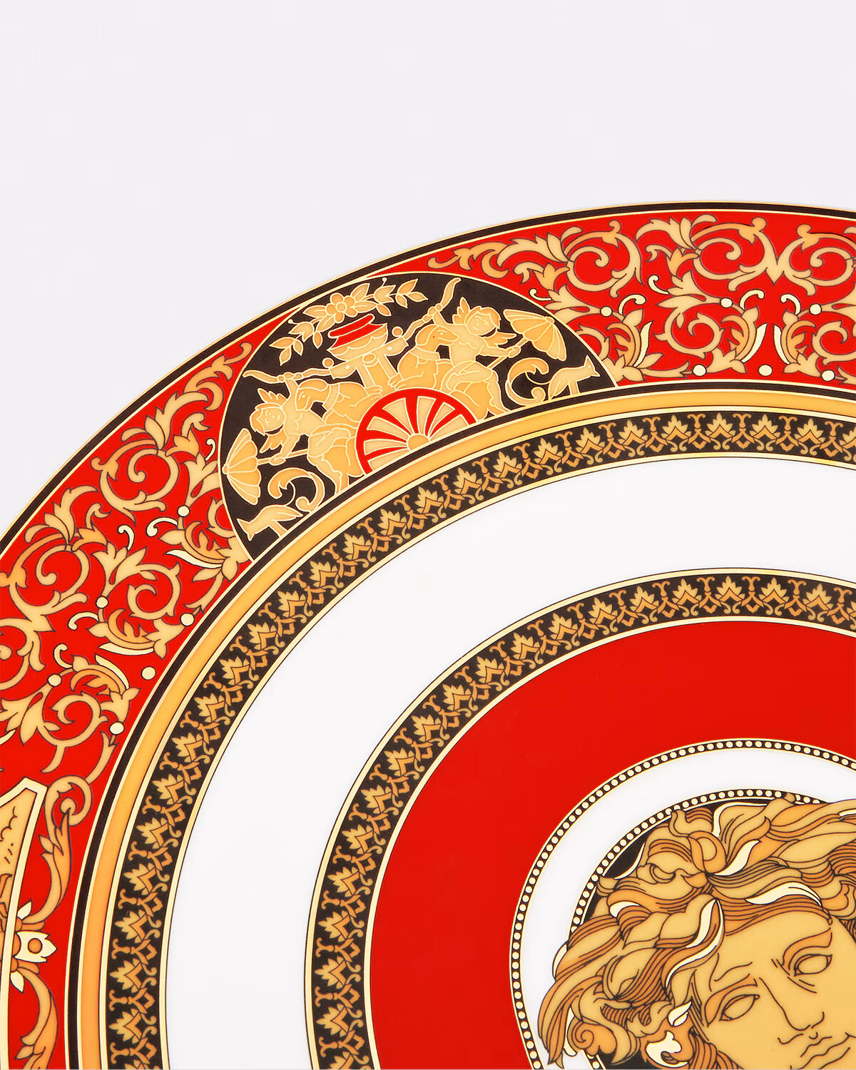 Versace Medusa Red Charger Plate 13