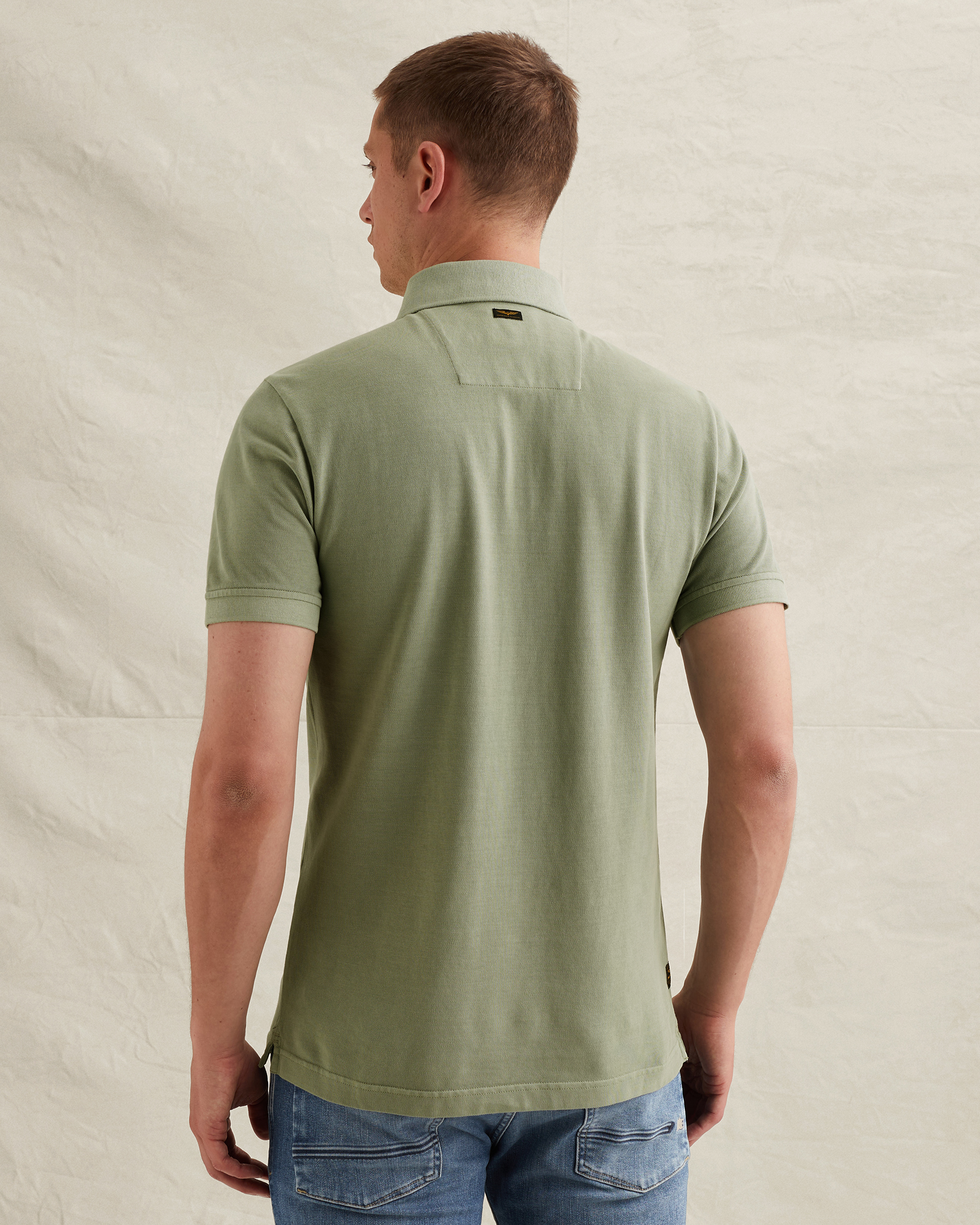 PME Legend Polo shirt with garment-dye wash and tailwing logox