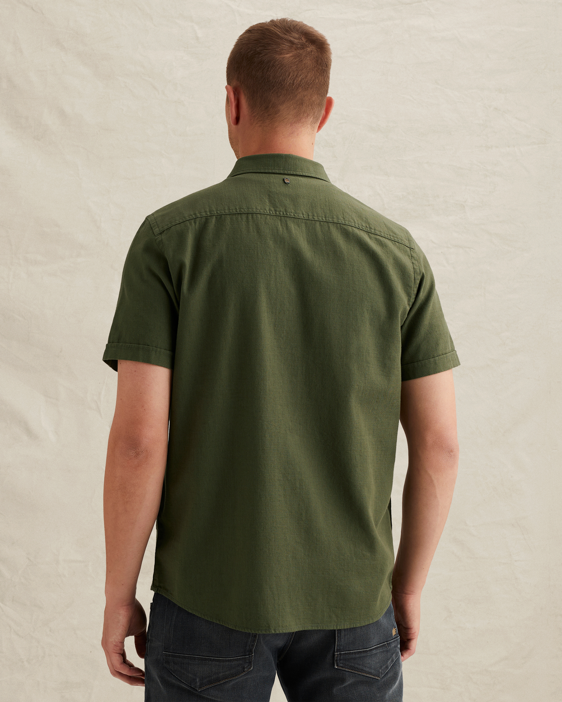 PME Legend Shirt in slub cotton with short sleevesx