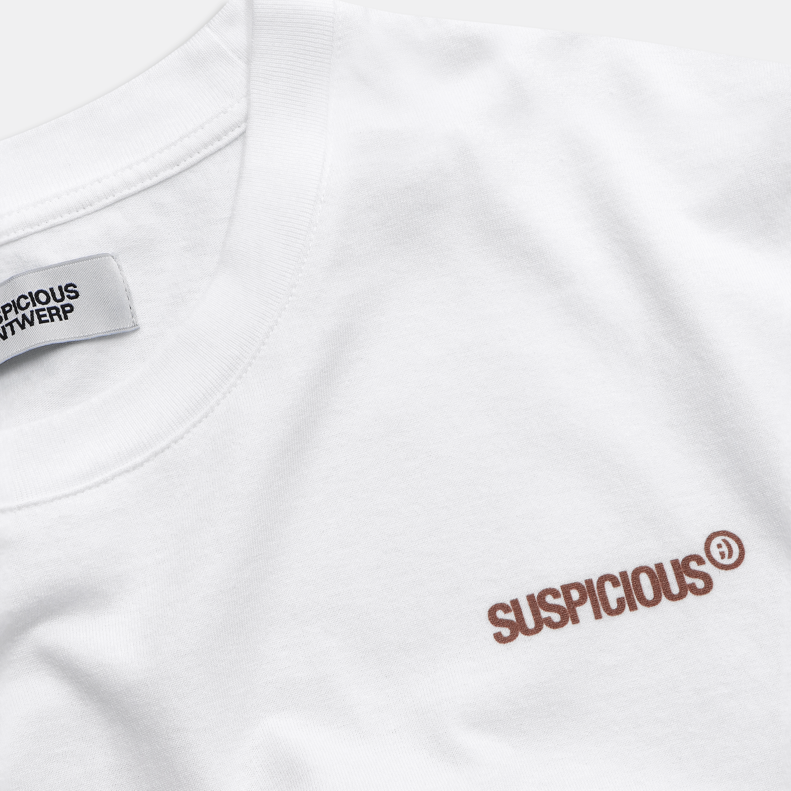 Suspicious Antwerp (SS24) The Aura Tee - White / Orange