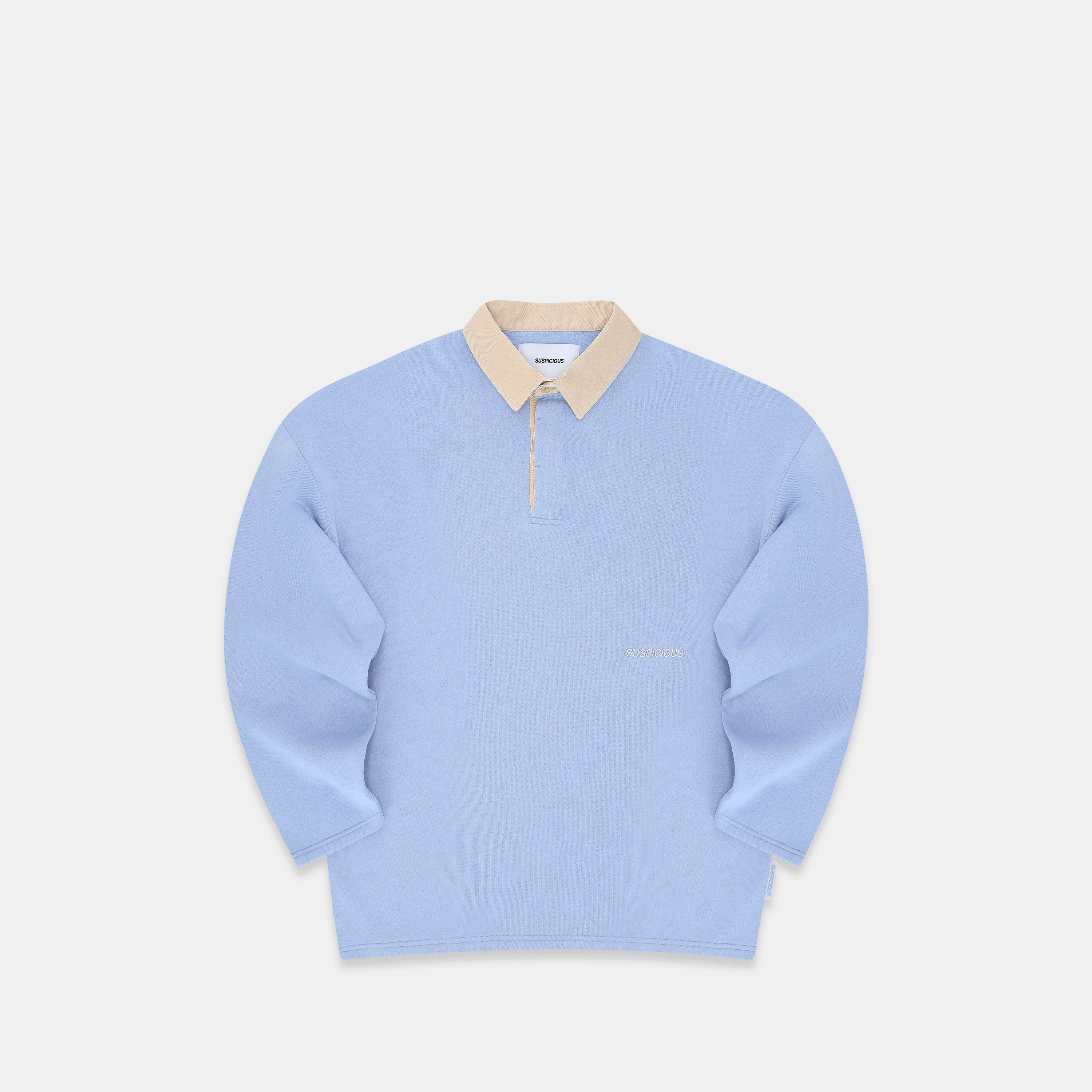 Suspicious Antwerp The Essentials Rugby Polo - Purple Grey