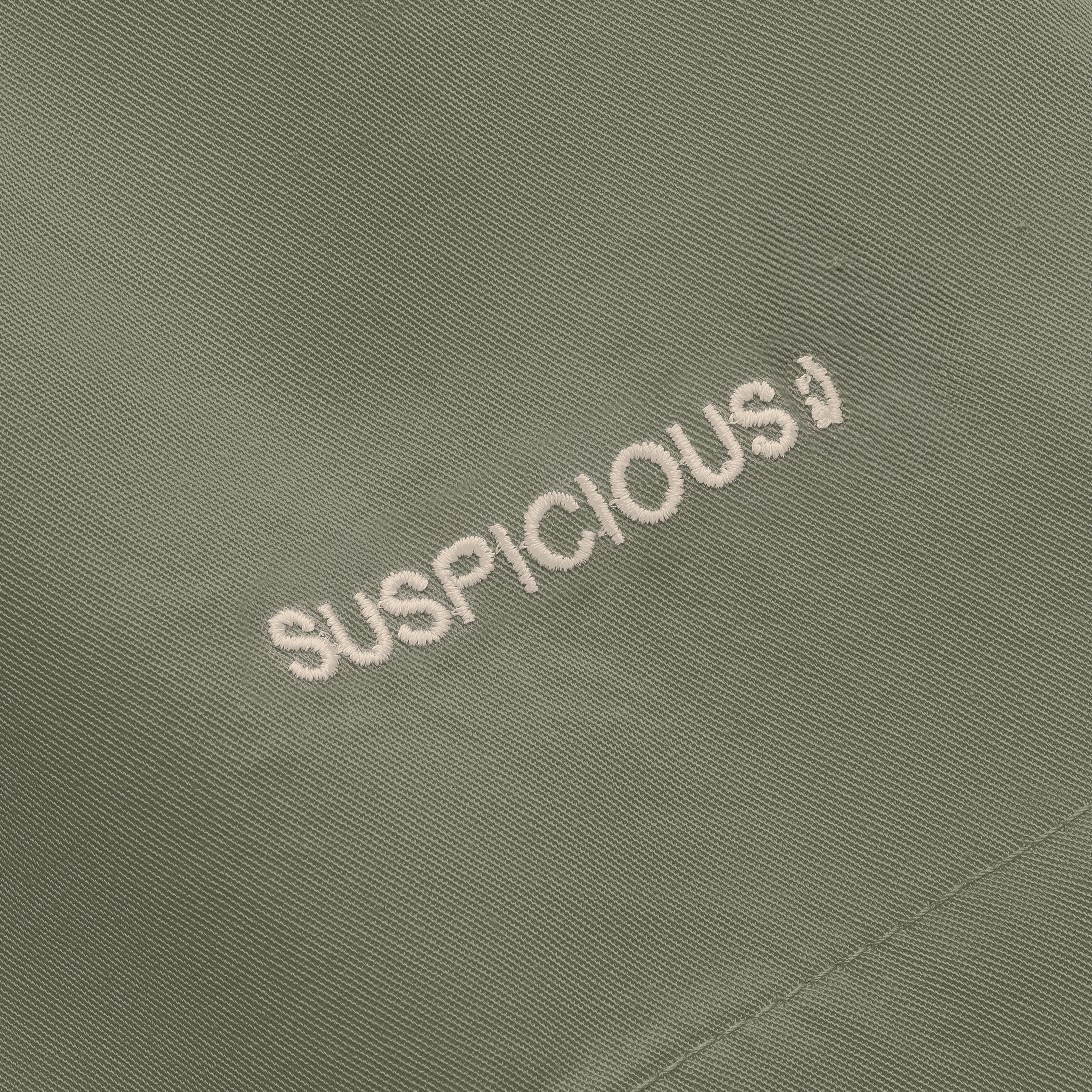 Suspicious Antwerp (SS24) The Suspicious Smiley Twill Shorts - Sage
