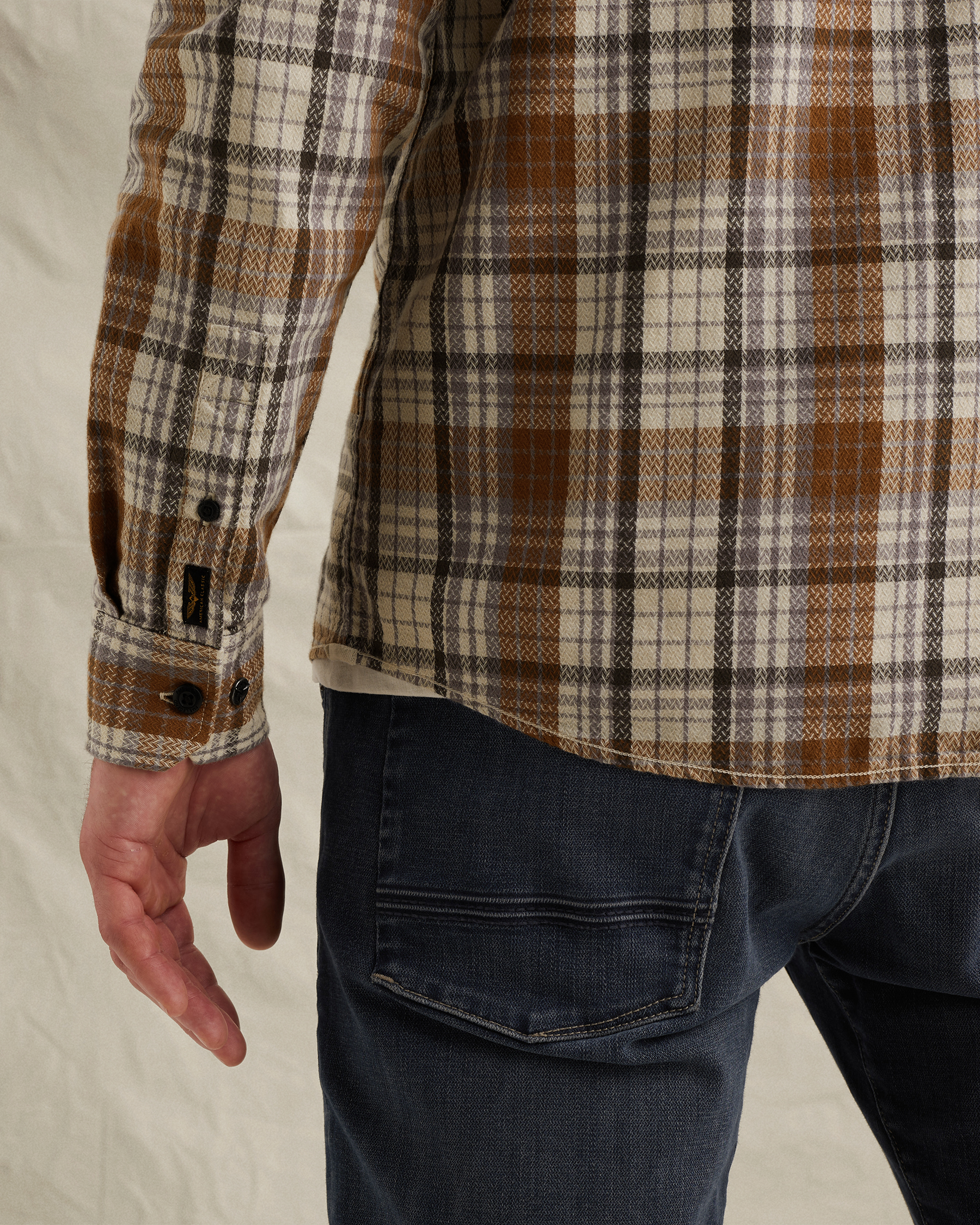 PME Legend Shirt with allover check patternx