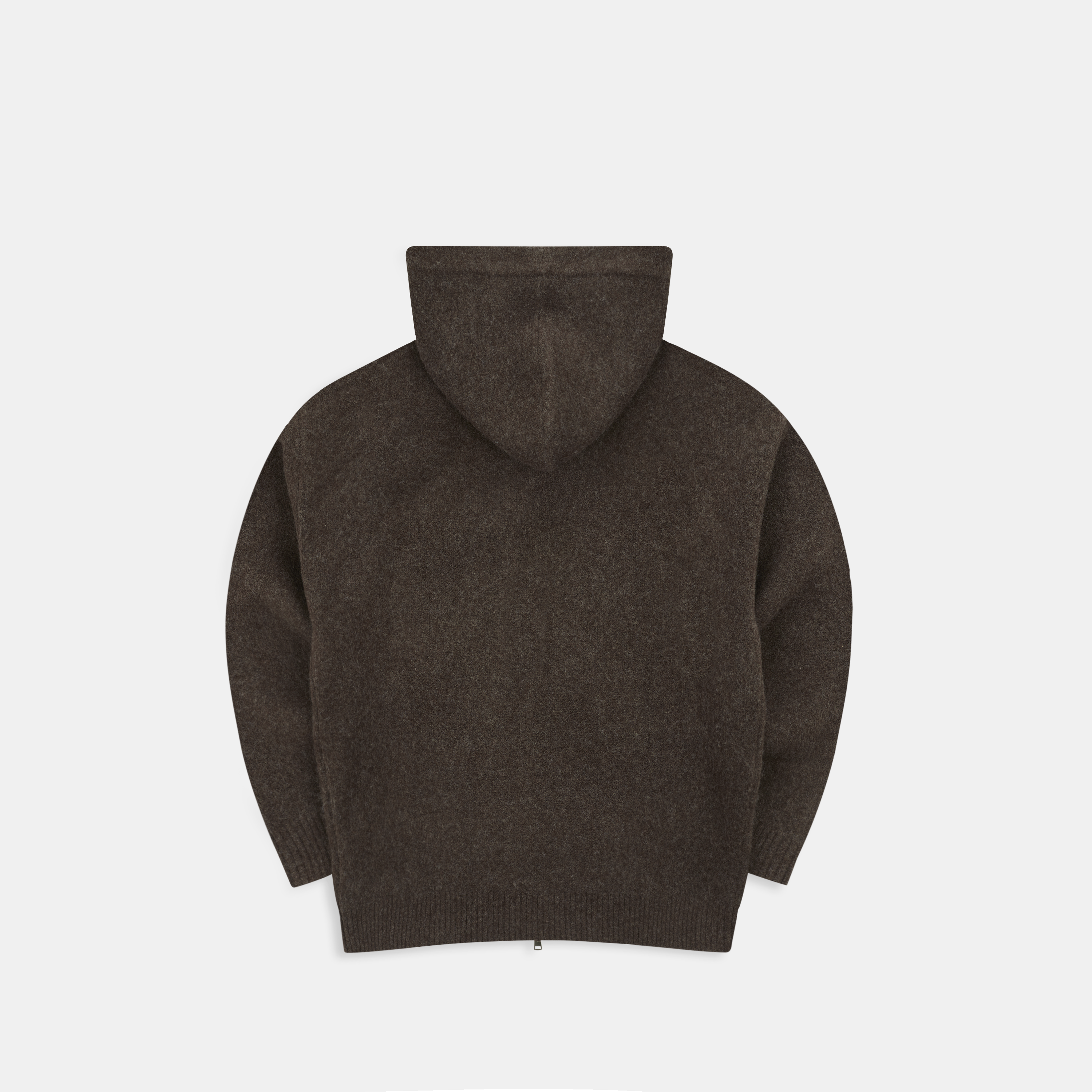 Suspicious Antwerp Winter1 / Core Knitted Zipped Hoodie - Espresso