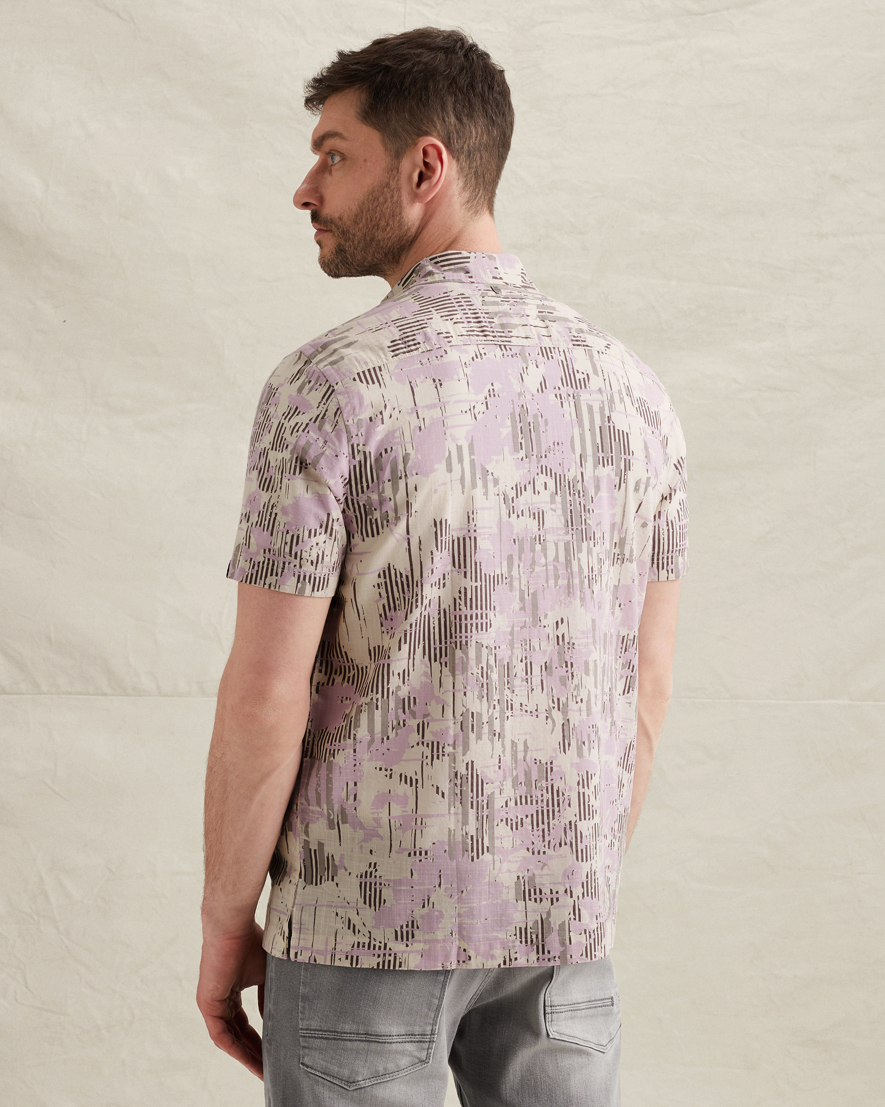 PME Legend Shirt with short sleeves and allover printx