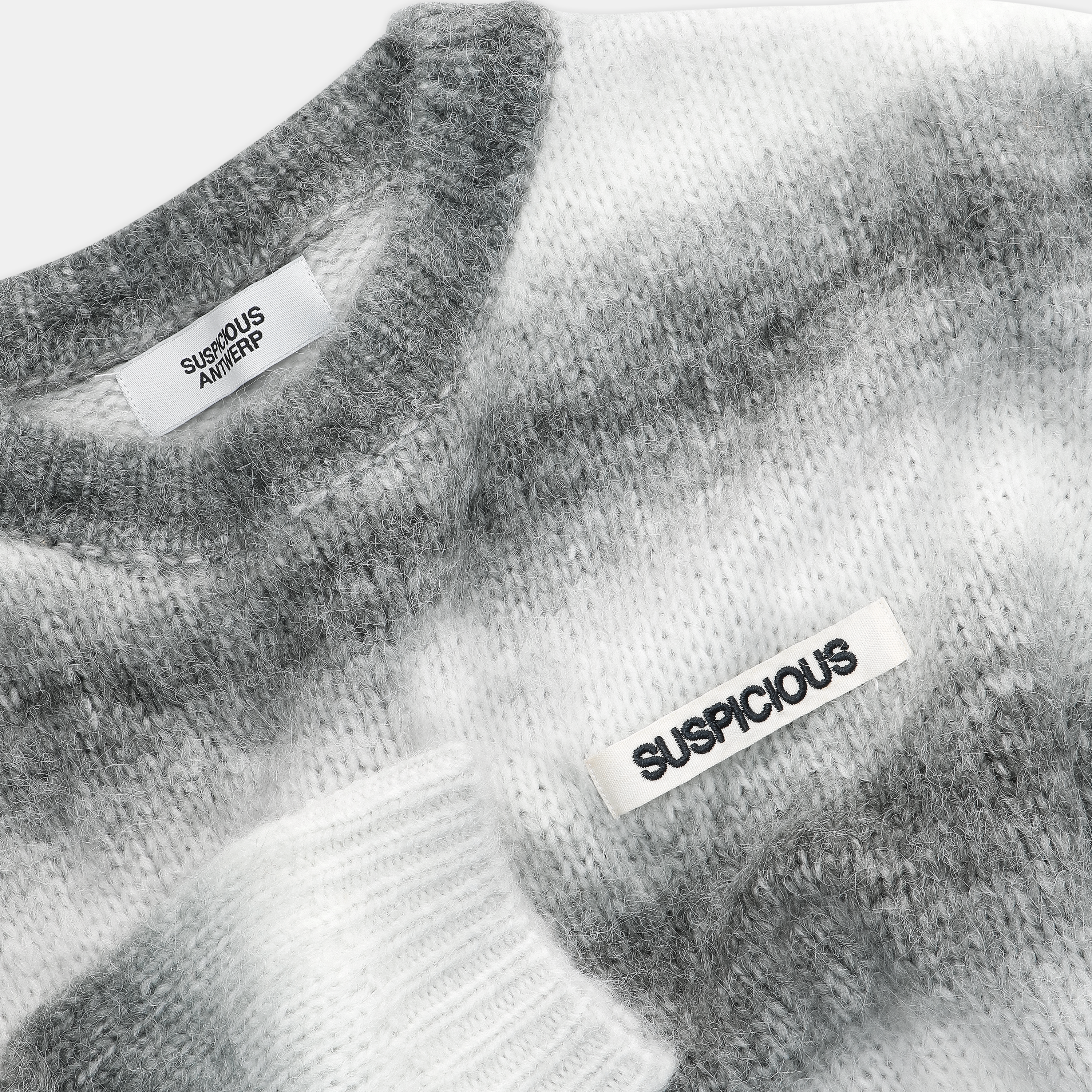 Suspicious Antwerp The Label Gradient Knit - Black
