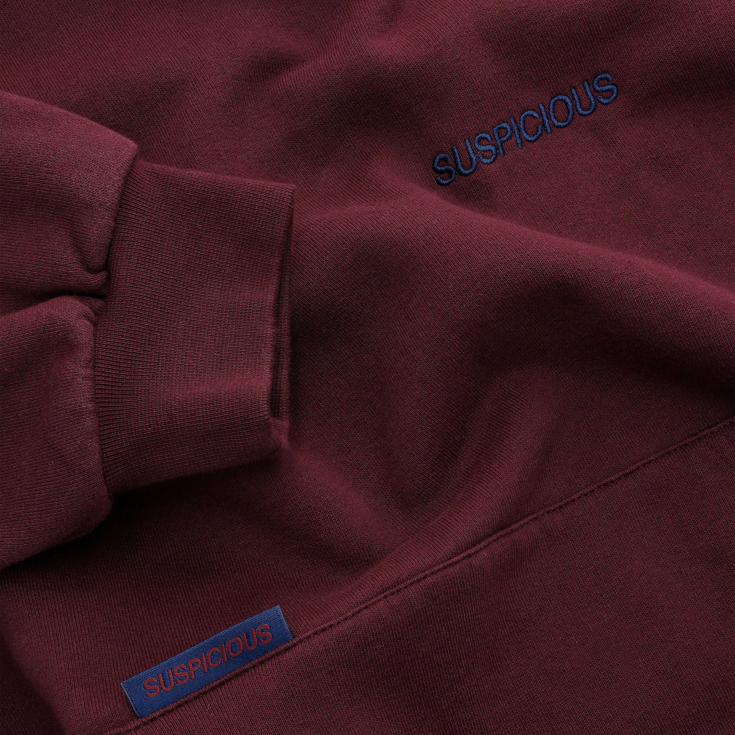 Suspicious Antwerp The Essentials Hoodie - Burgundy