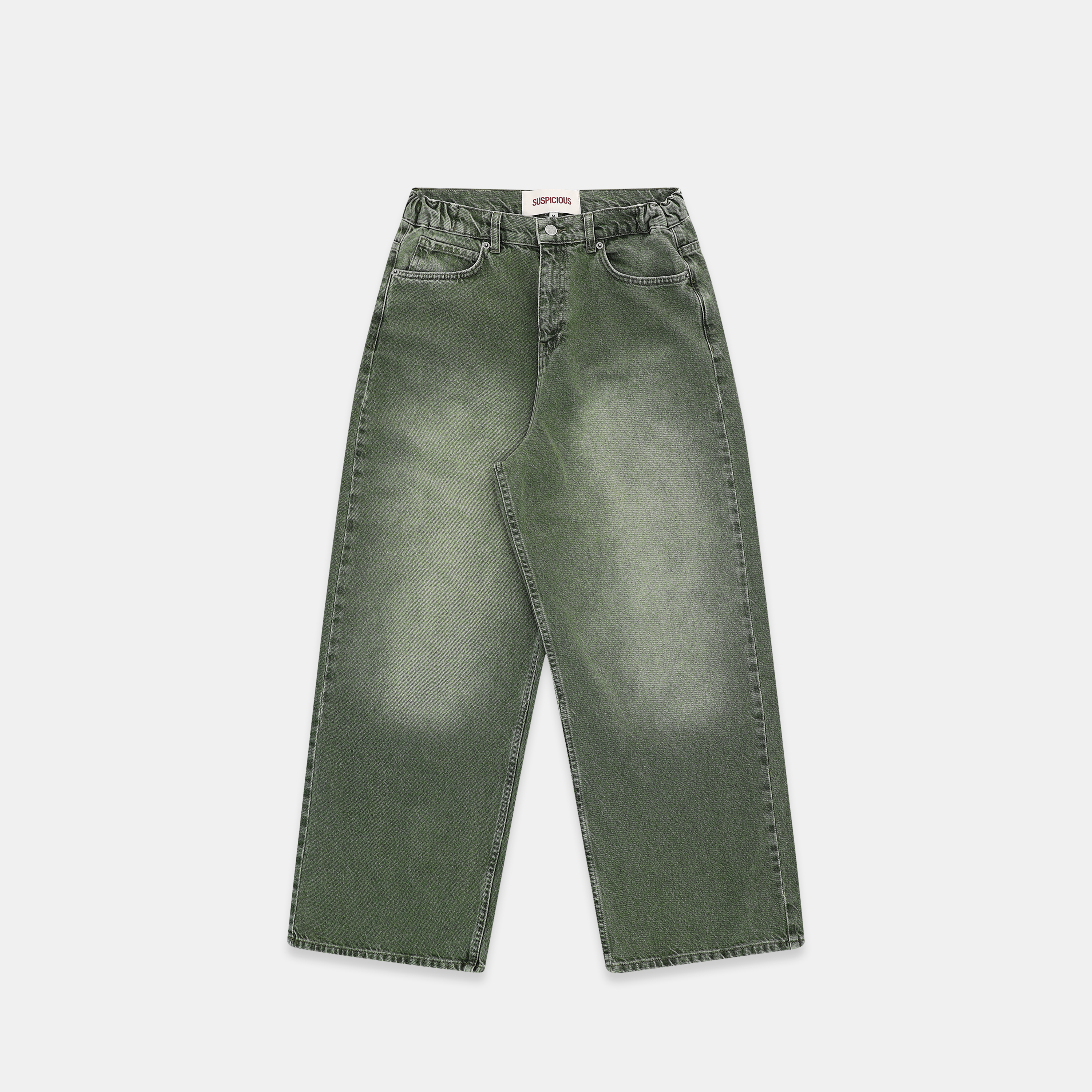 Suspicious Antwerp PL / Vertified Roomie Jeans - Washed Green