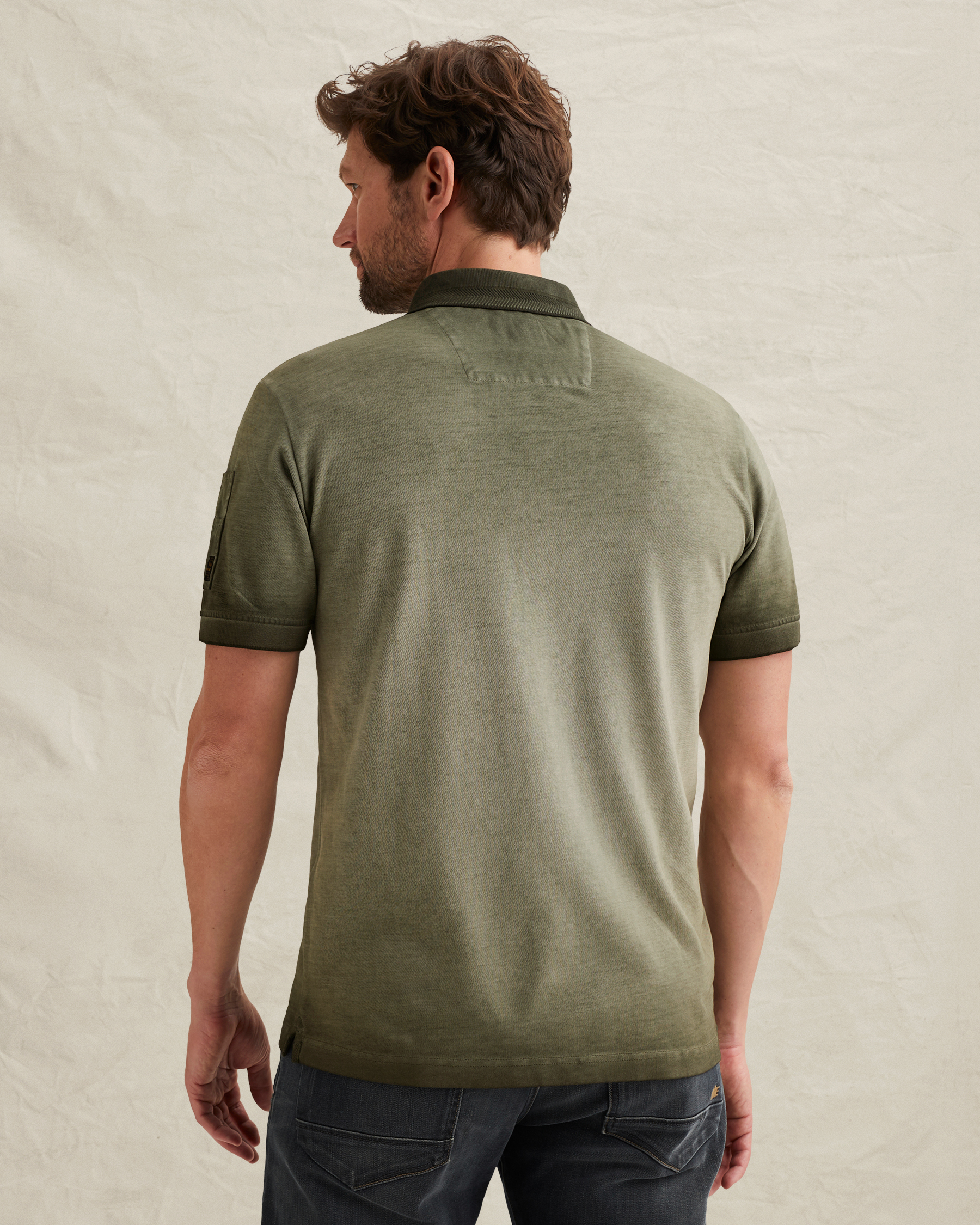 PME Legend Polo shirt with cold-dye wash and flight pocketx