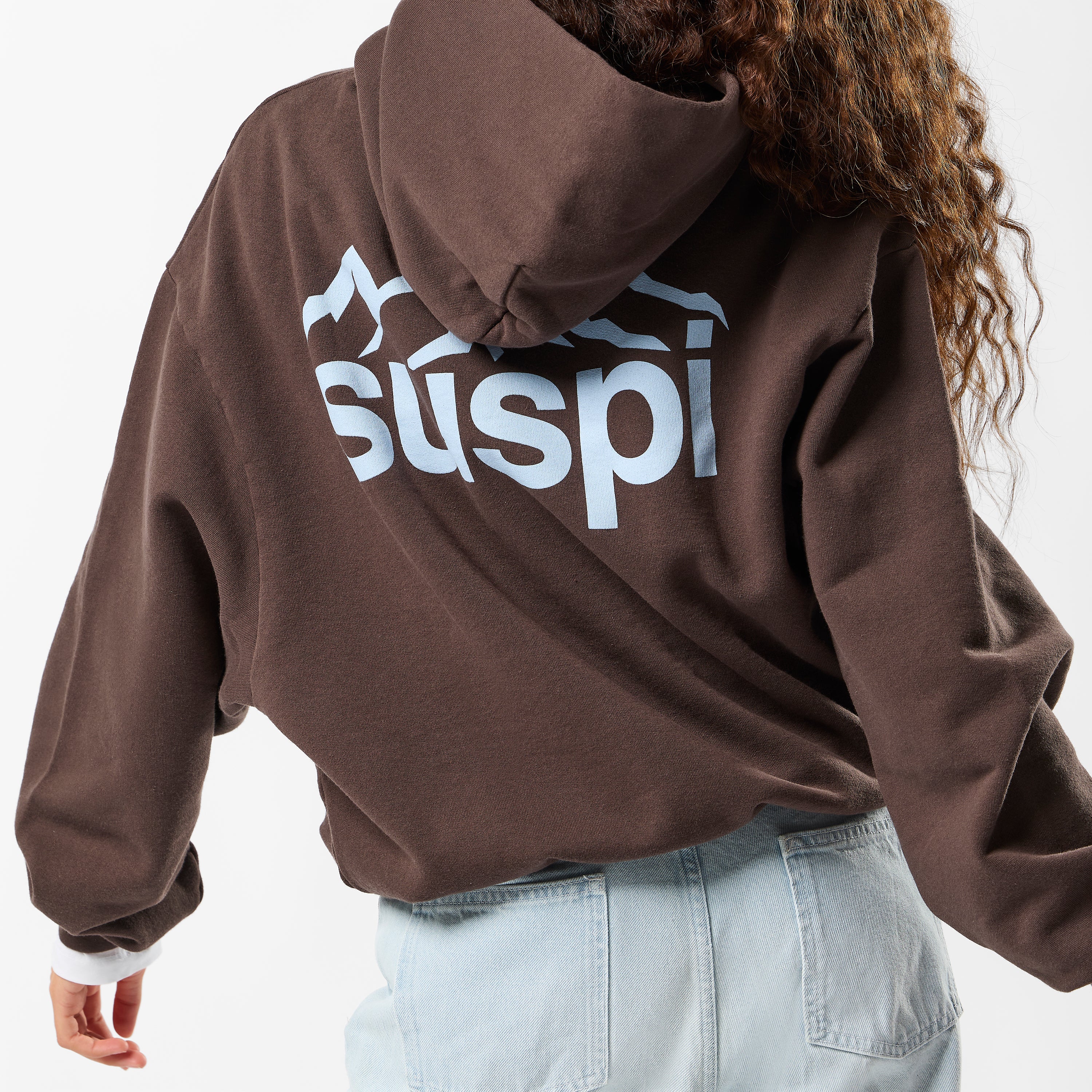 Suspicious Antwerp Winter1 / Landscape Hoodie - Espresso