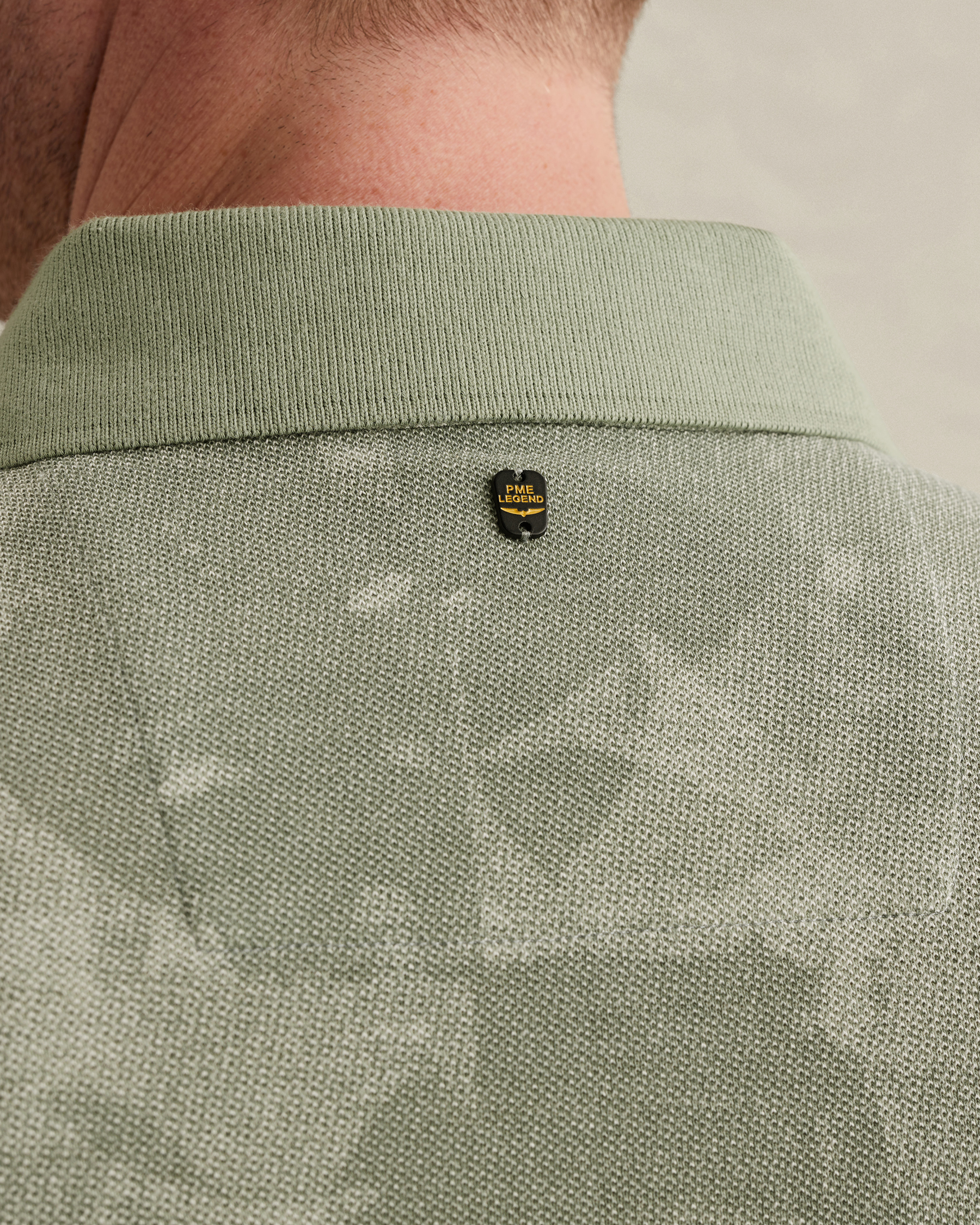 PME Legend Polo shirt in piqué with allover printx