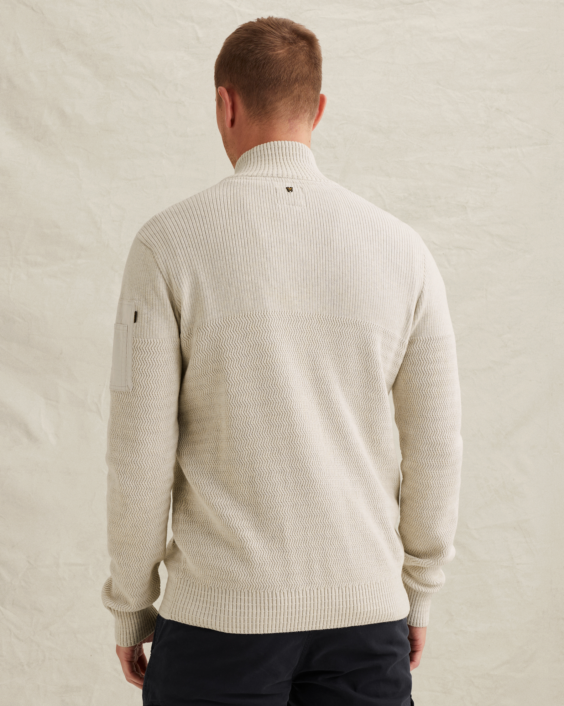 PME Legend Cardigan with zipper closure and flight pocketx