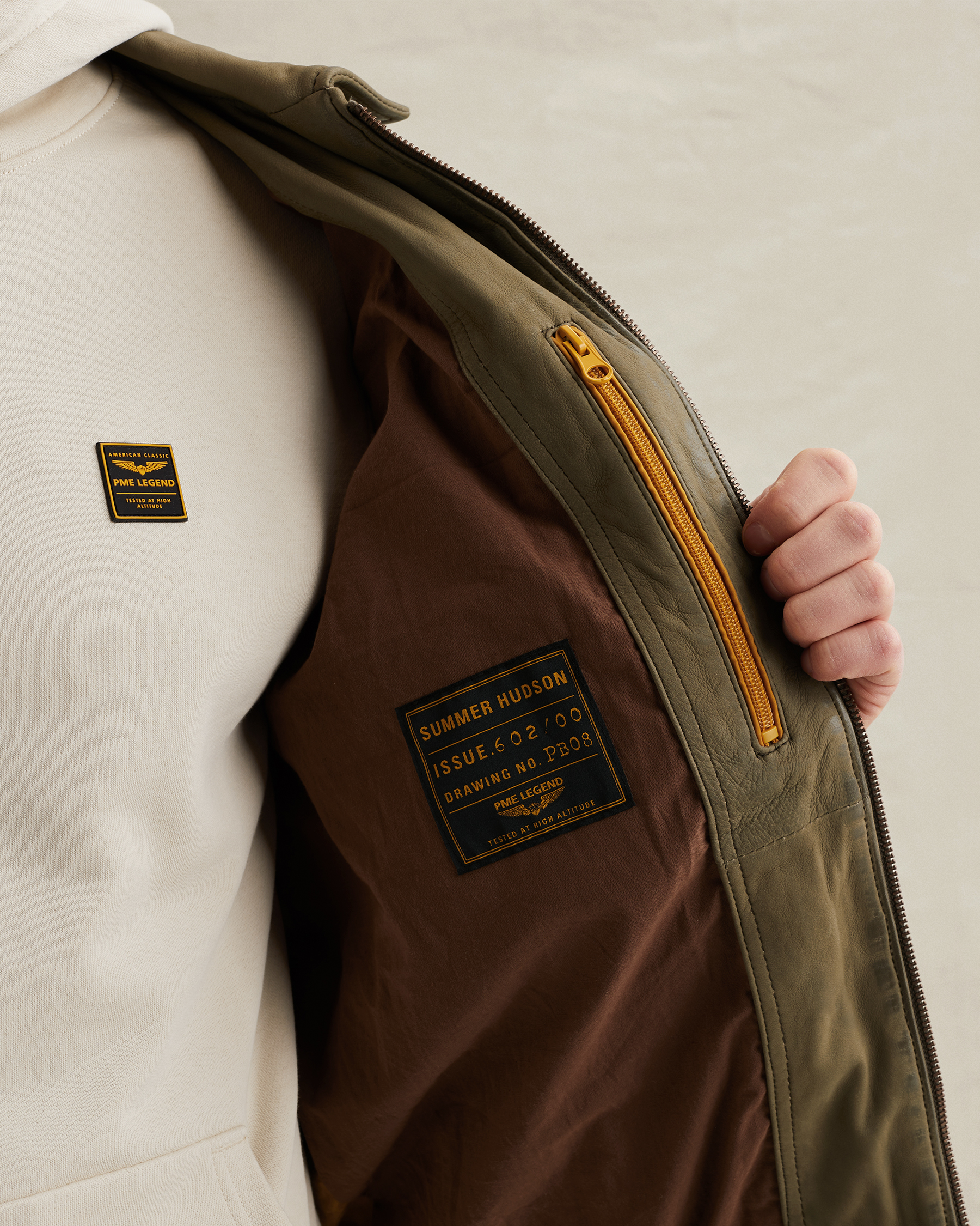 PME Legend Summer Hudson leather jacketx