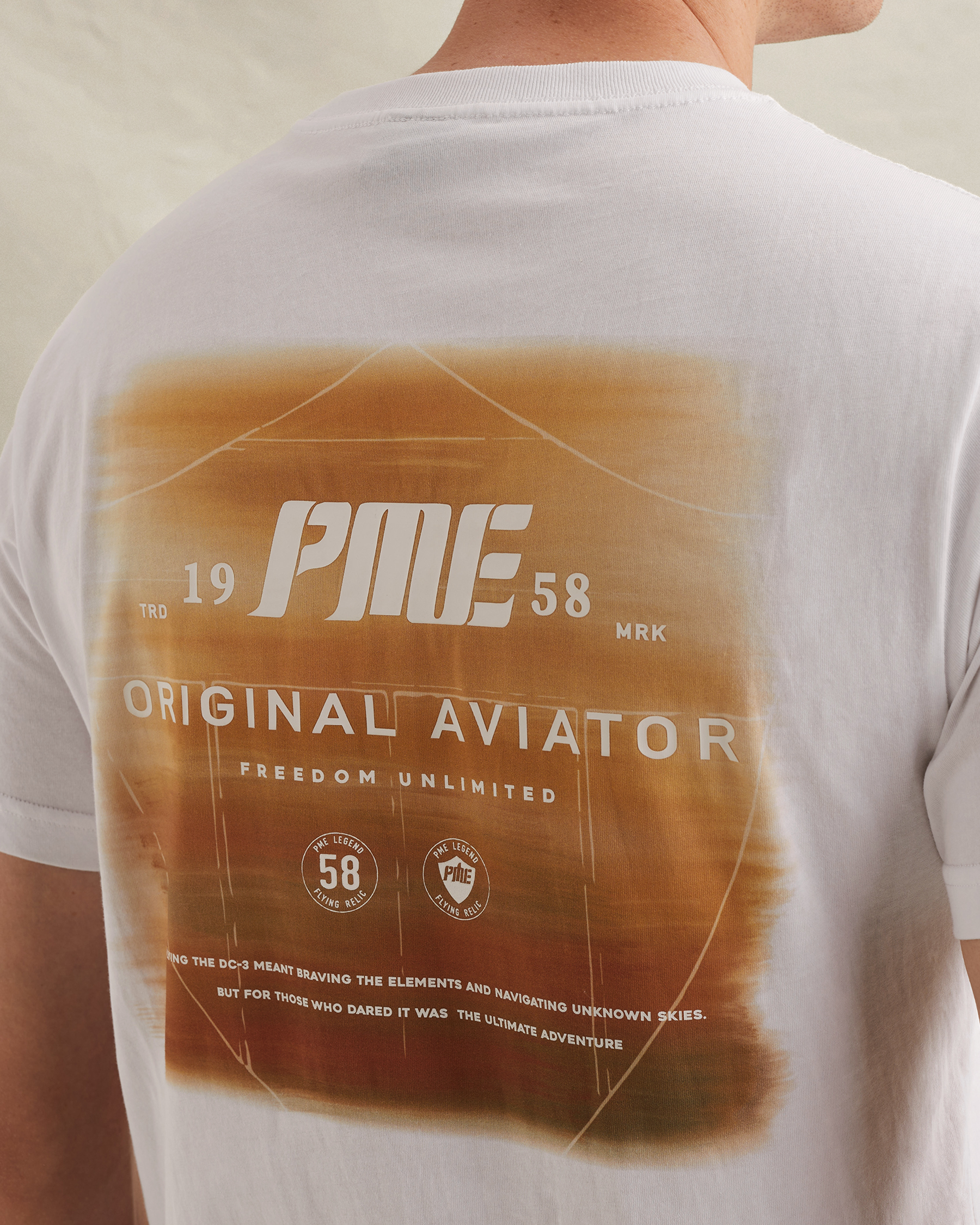 PME Legend T-shirt with multicolor artwork on the backx