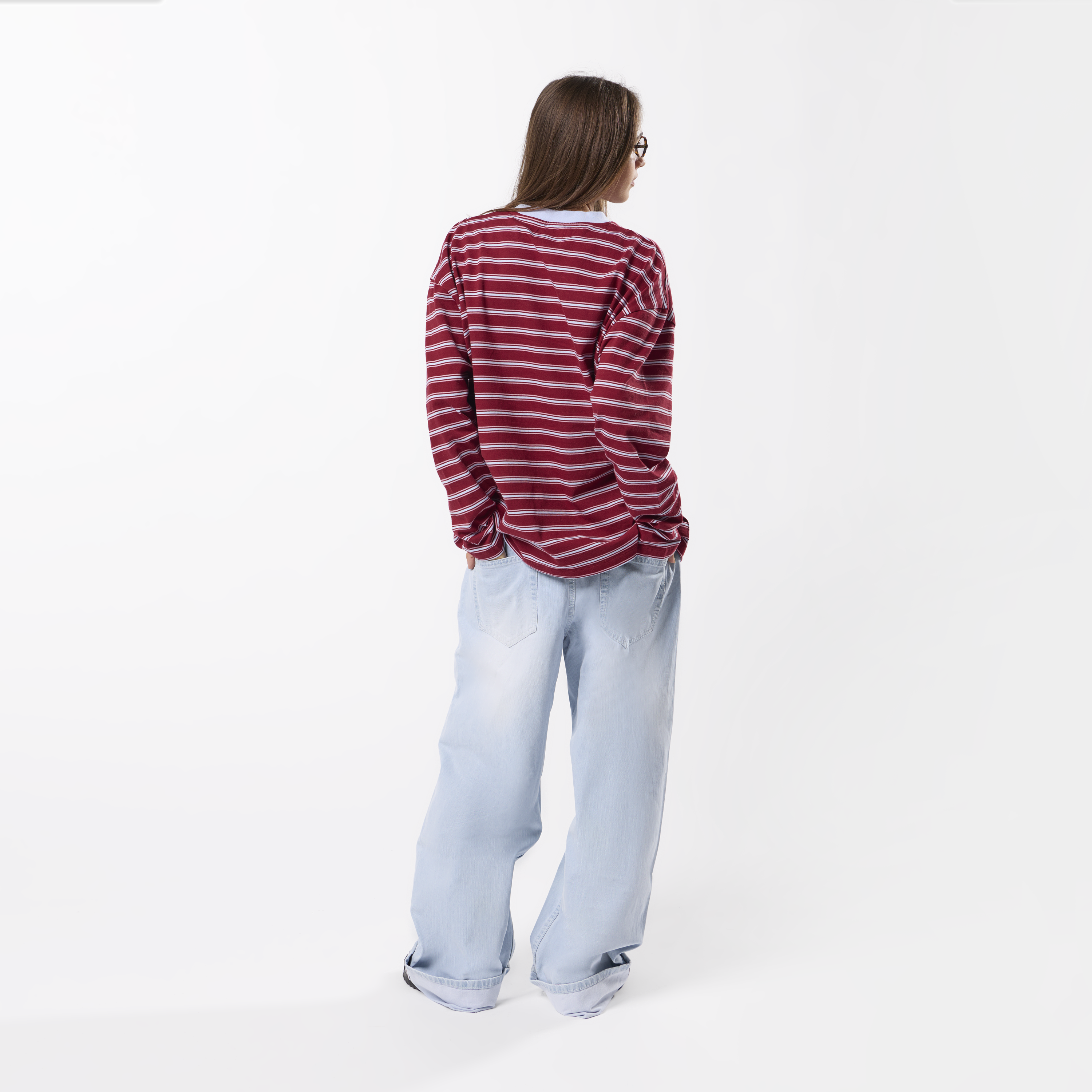 Suspicious Antwerp Winter3 / Flow Striped Longsleeve - Red & Blue
