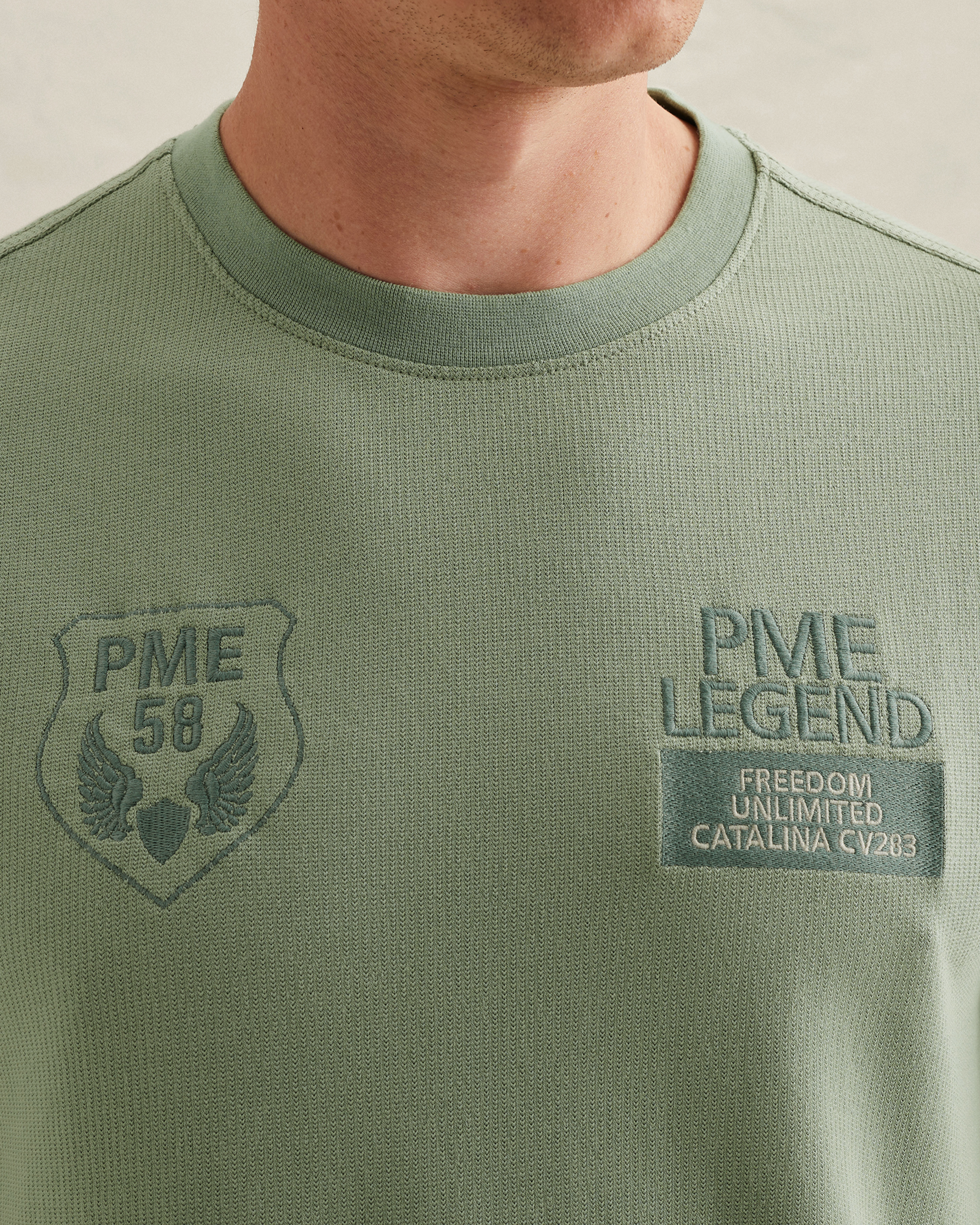 PME Legend T-shirt in jersey with multiple badgesx