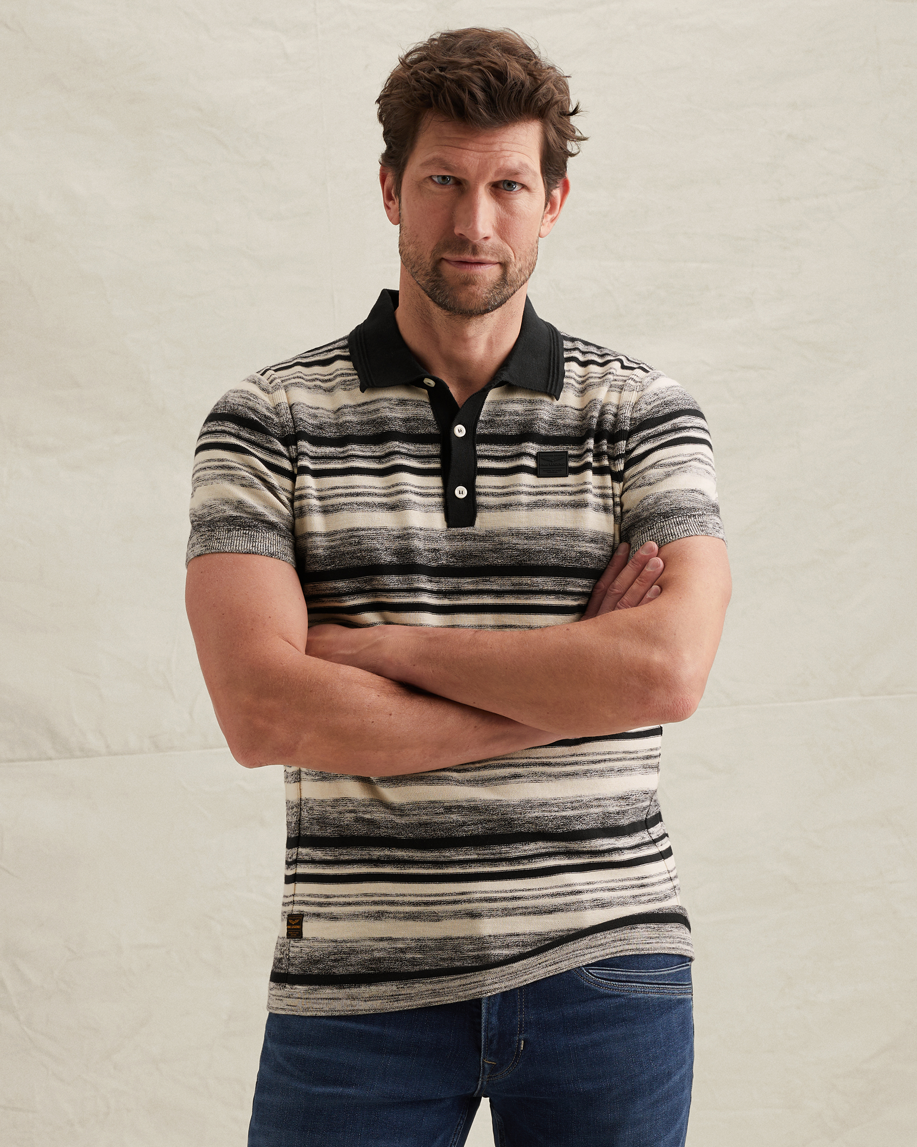PME Legend Polo shirt with color gradient and badgex