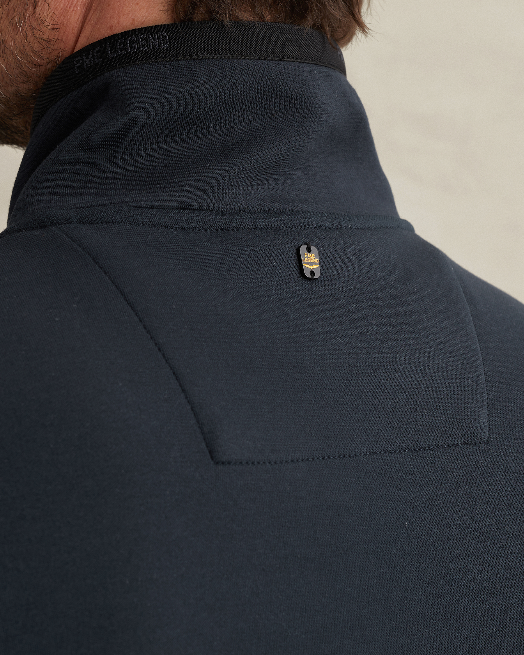 PME Legend Sweat jacket with stand-up collar and zipper closurex