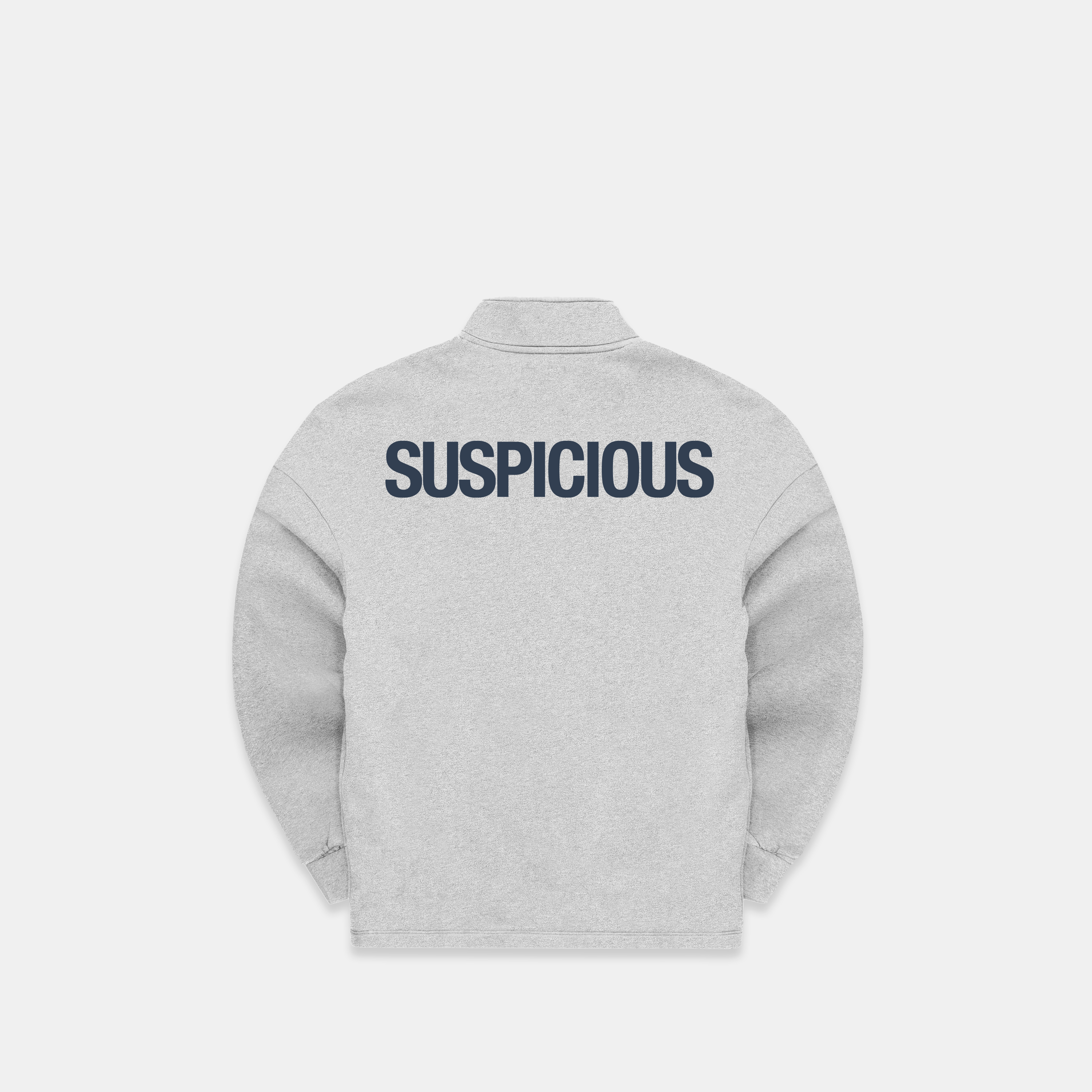 Suspicious Antwerp (SS24) The Suspicious Half-Zip Crewneck - Neutral Heather