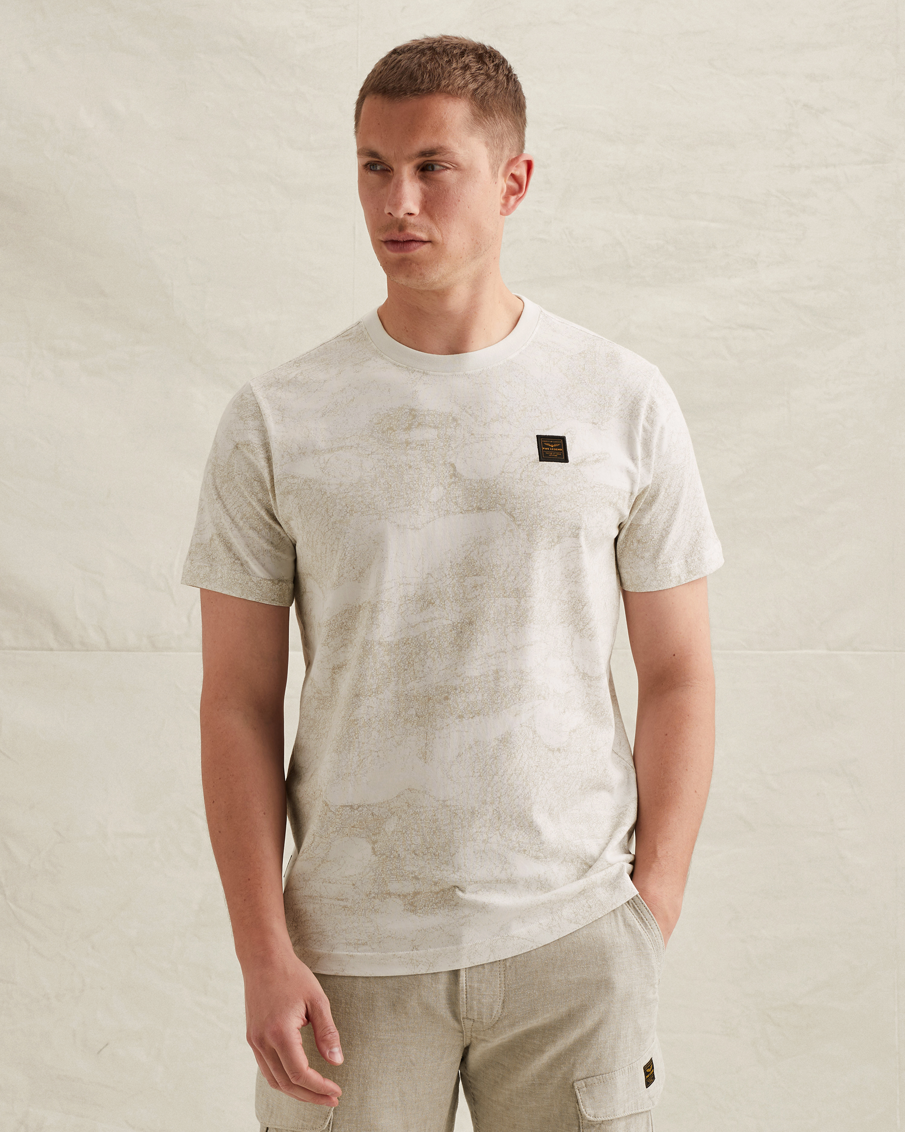 PME Legend T-shirt in soft jersey with allover printx