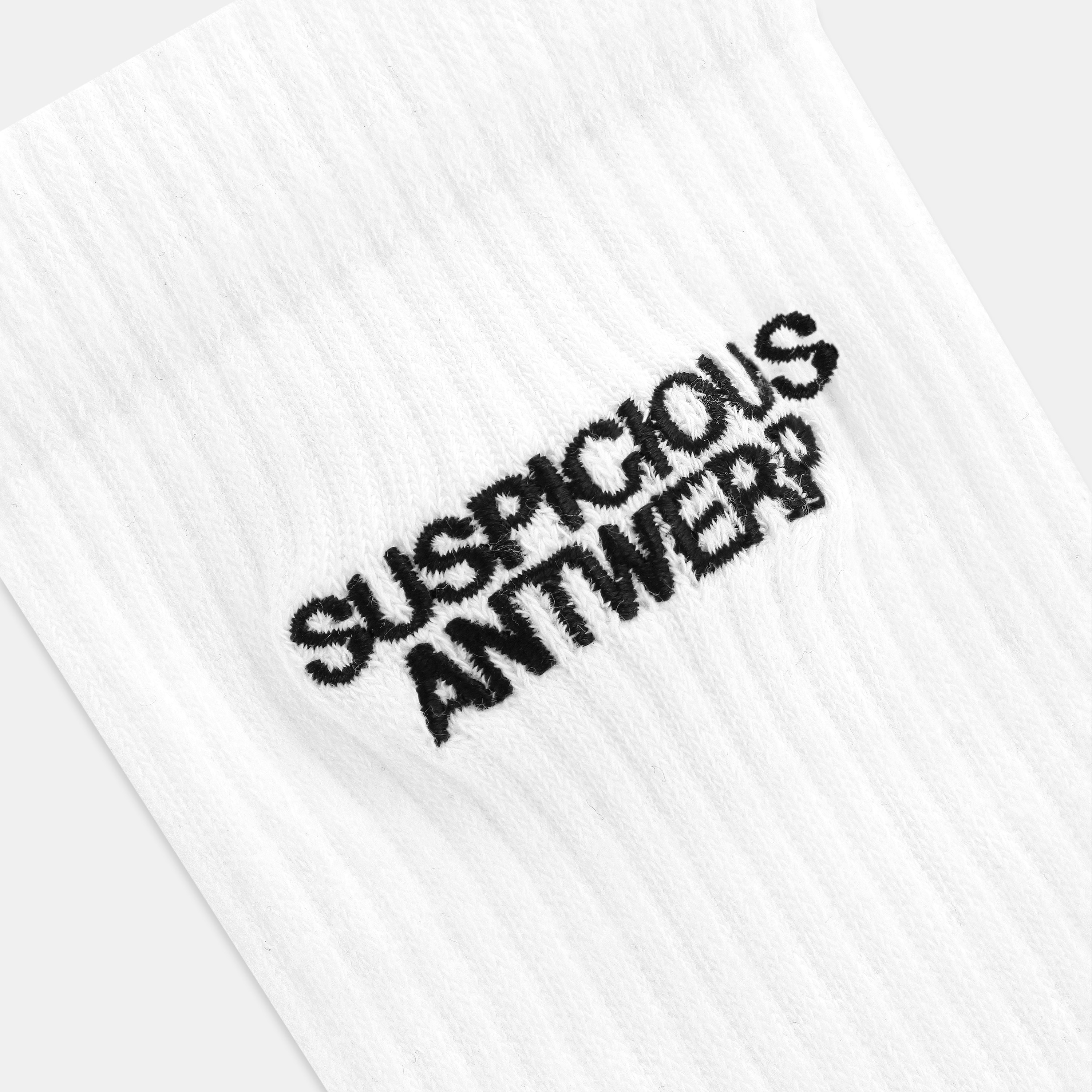 Suspicious Antwerp PL / The Essentials Socks - White