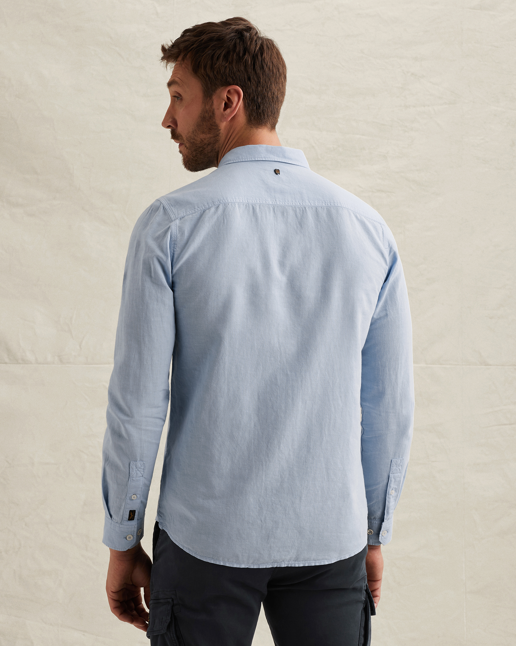 PME Legend Shirt in cotton/linen with garment-dye washx