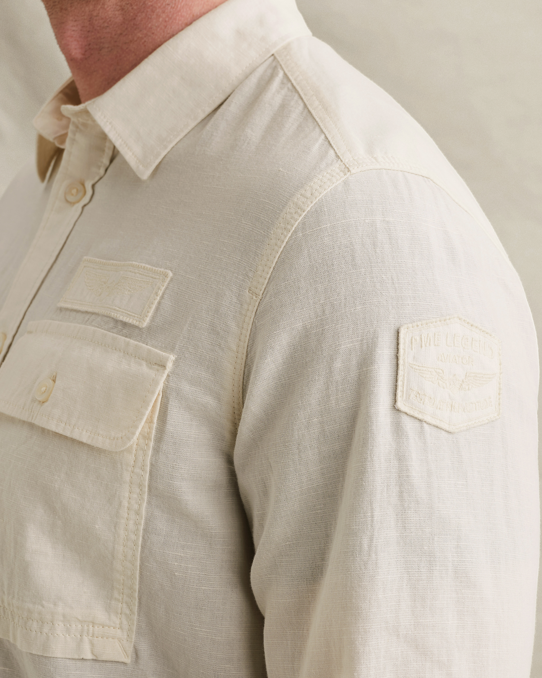 PME Legend Shirt jacket with check pattern and chest pocketsx