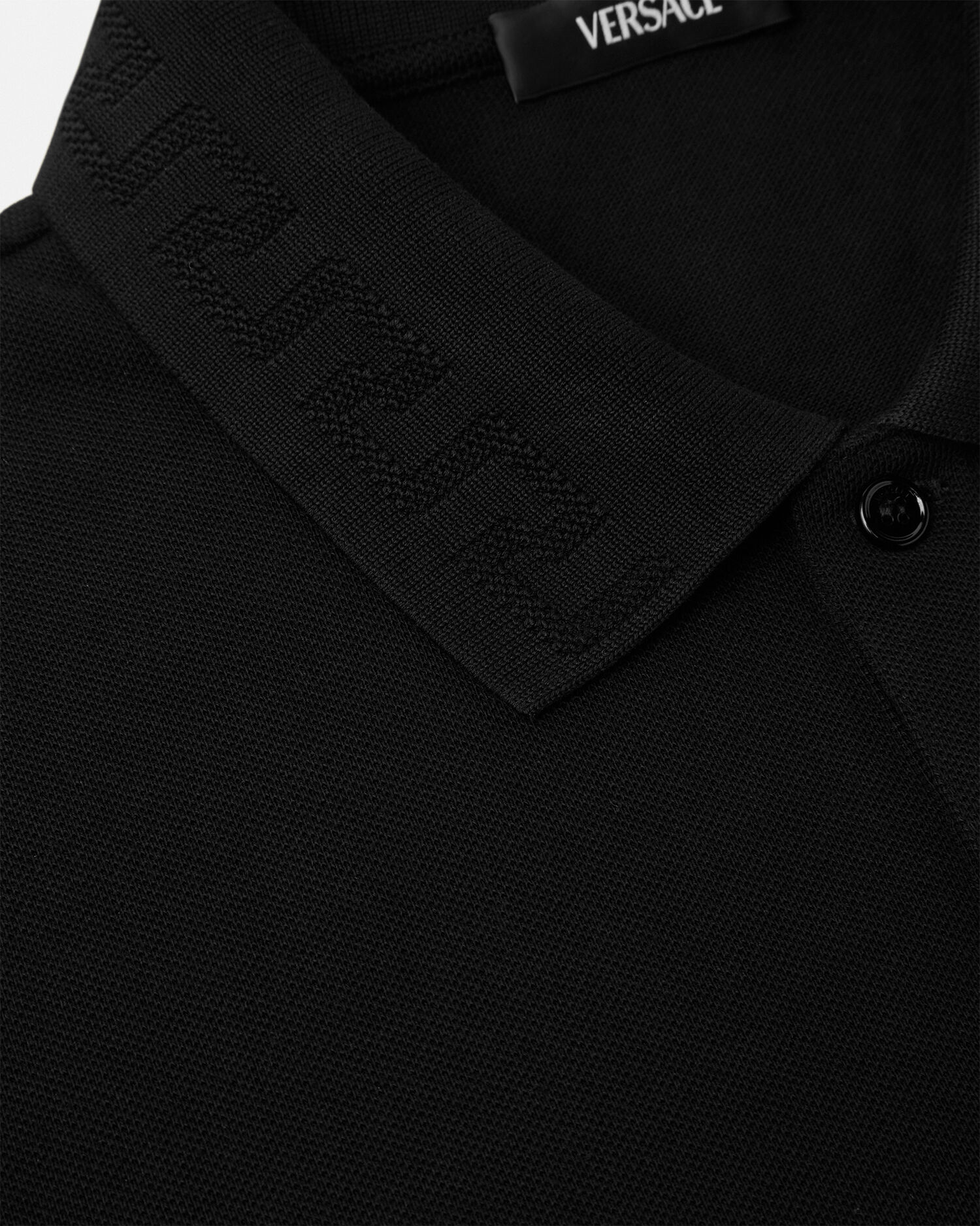 Versace Embroidered Medusa Polo Shirt