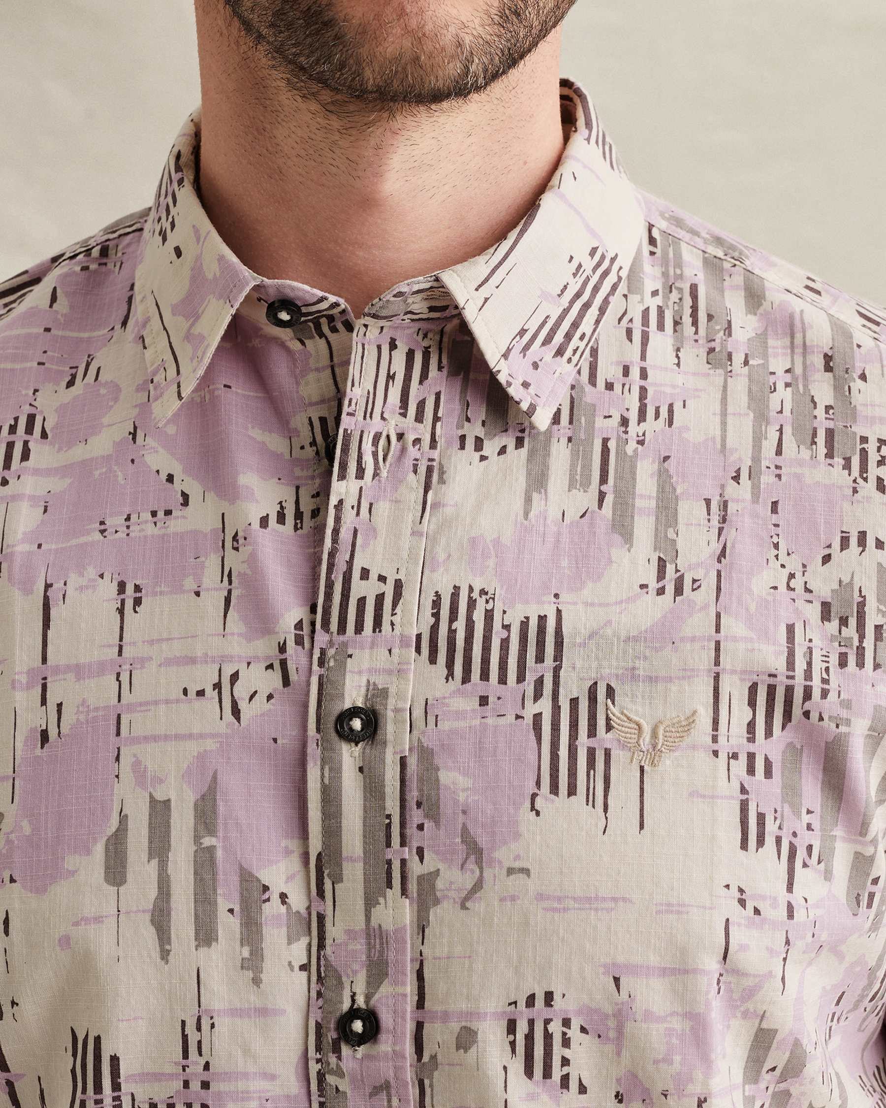 PME Legend Shirt with short sleeves and allover printx