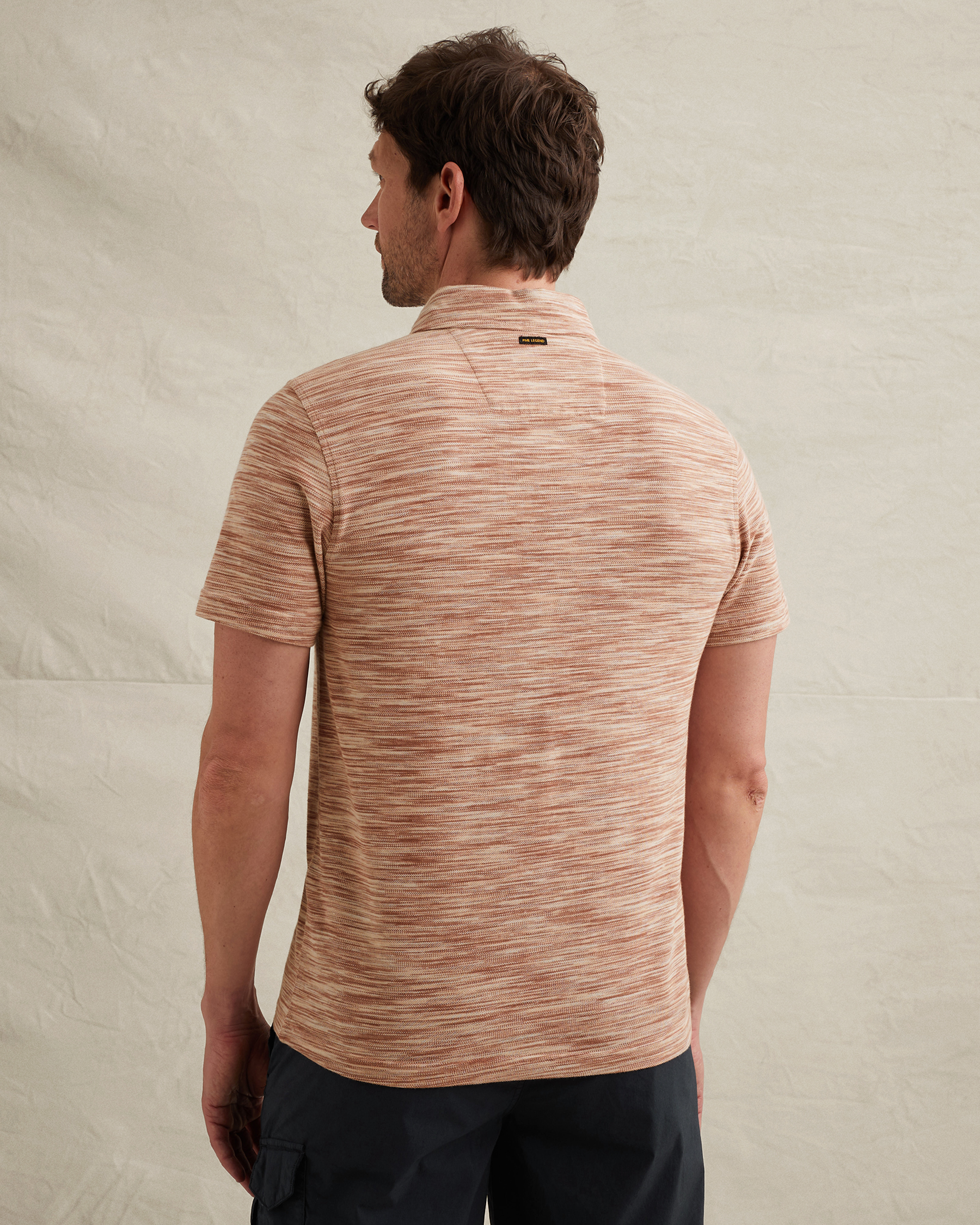 PME Legend Polo shirt in piqué with stripe patternx