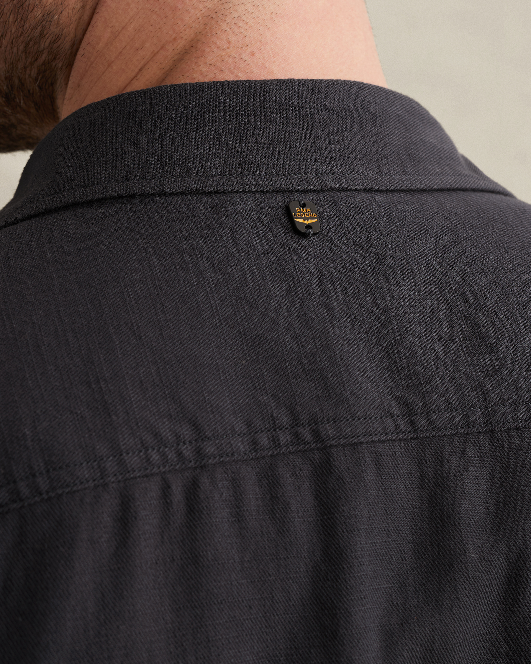 PME Legend Shirt in slub cotton with short sleevesx