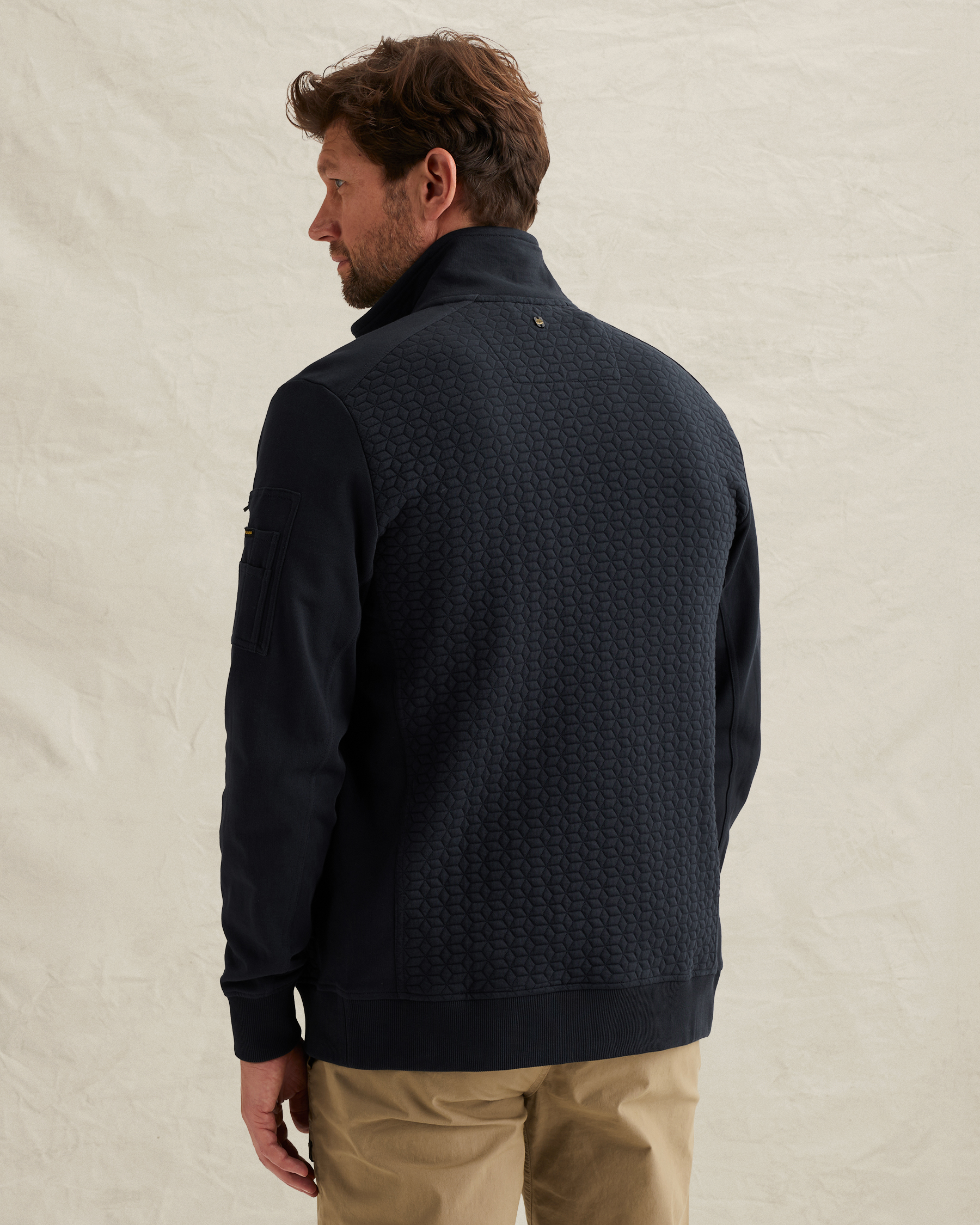 PME Legend Sweat jacket with textures and flight pocketx