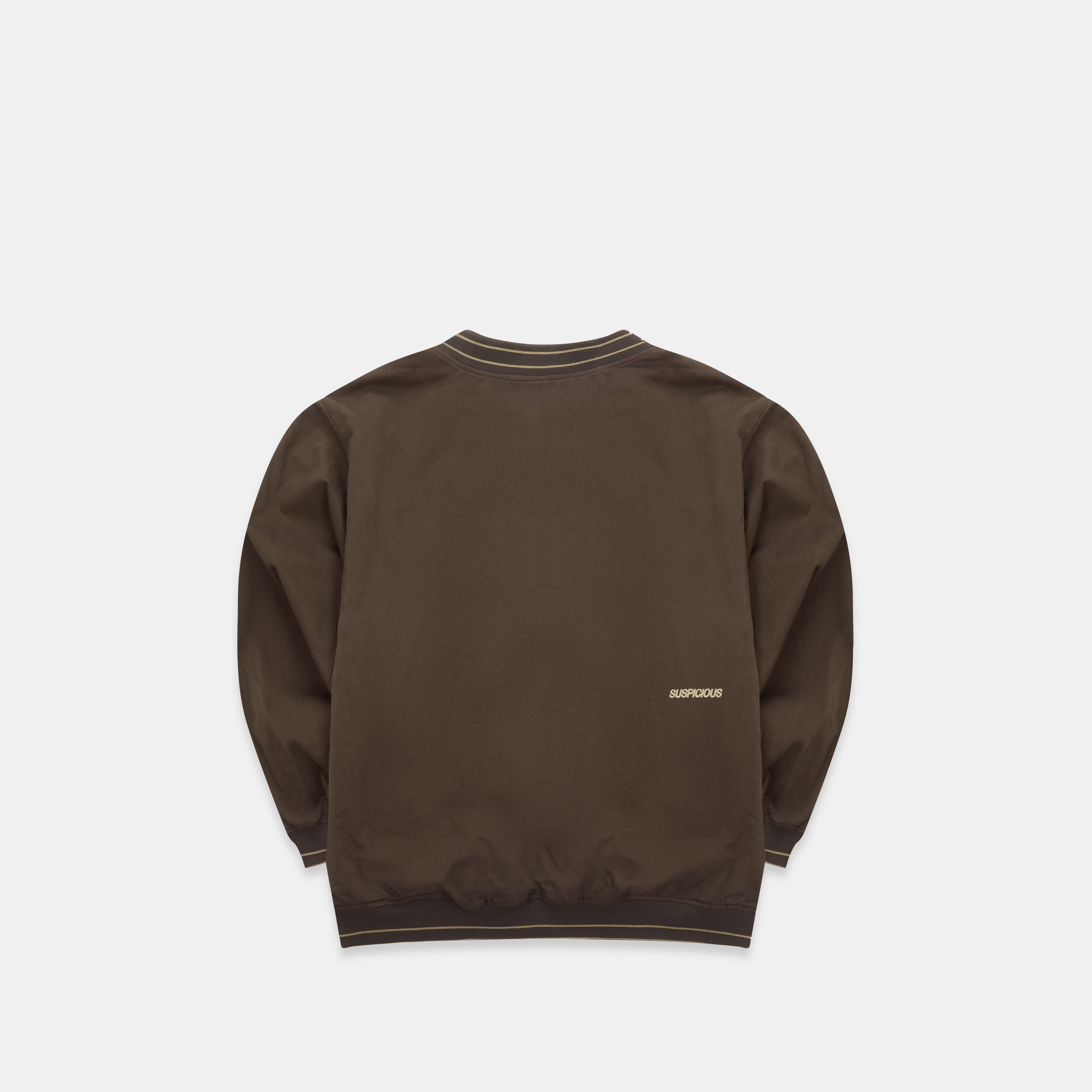 Suspicious Antwerp Fall / Tech Pullover Windbreaker - Brown