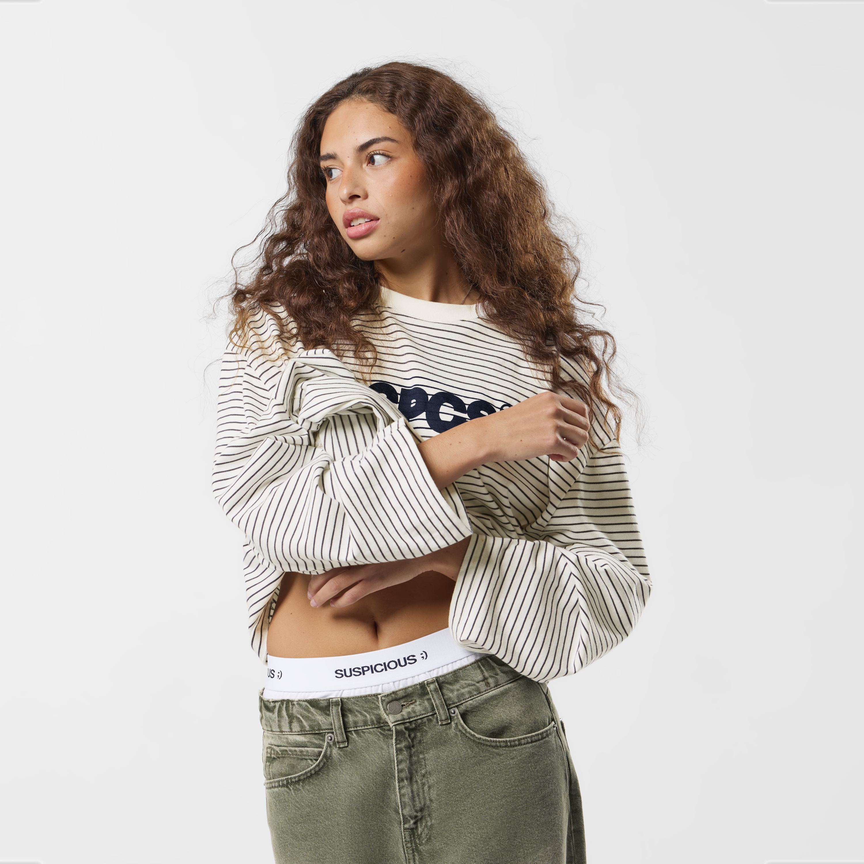 Suspicious Antwerp EoS / The SSPCS Striped Longsleeve - White