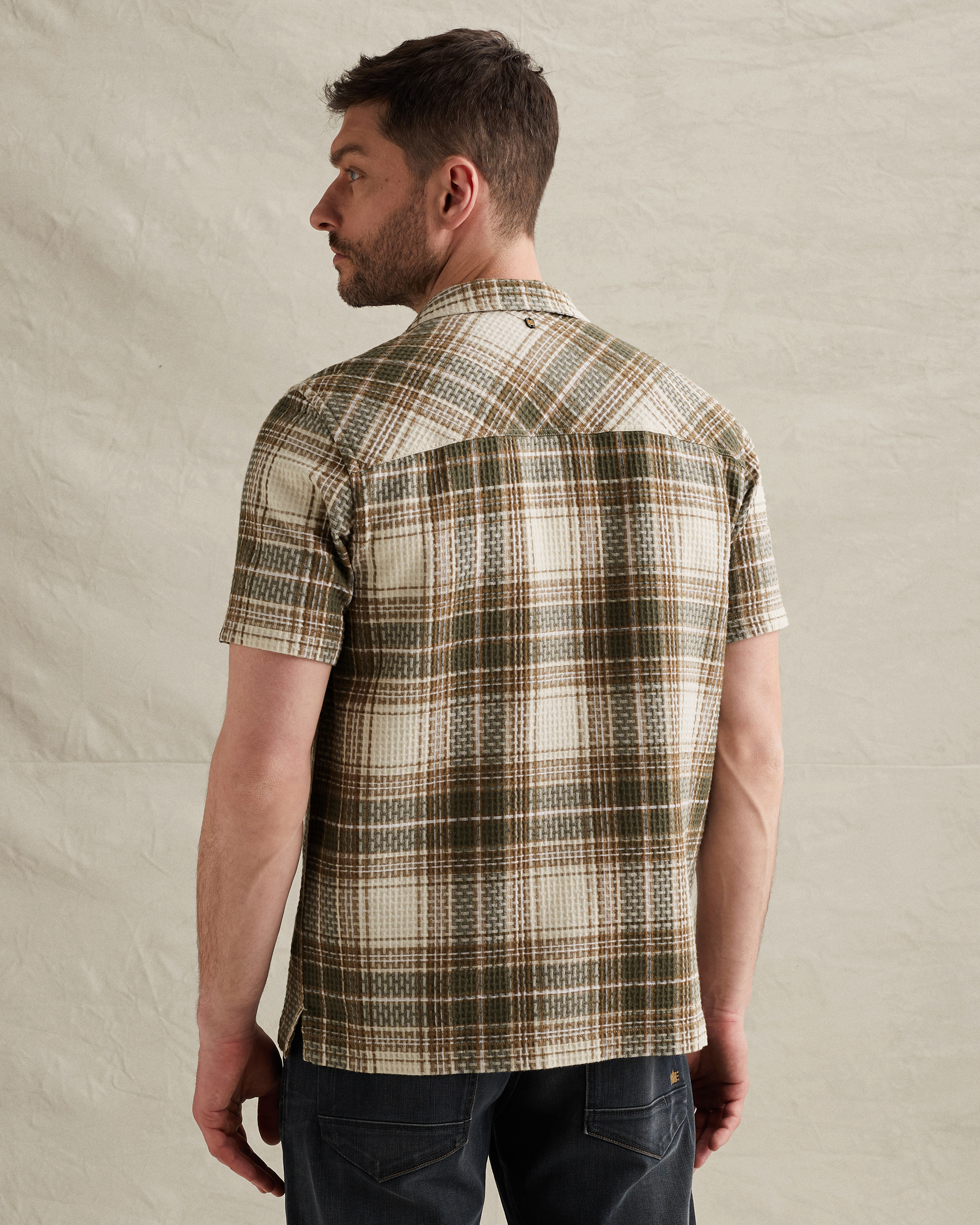 PME Legend Shirt with check pattern and bowling collarx