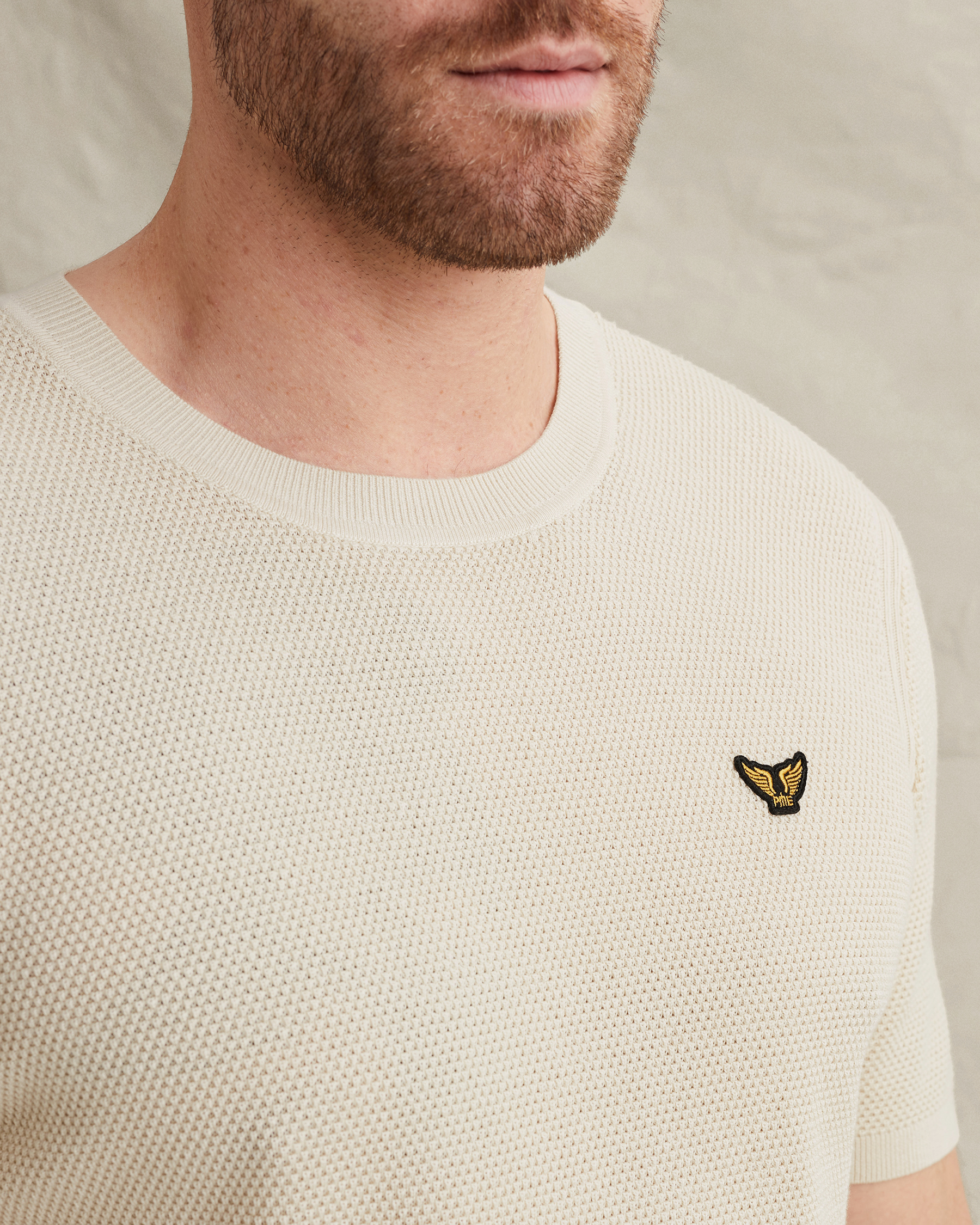 PME Legend T-shirt in cotton/modal with badgex