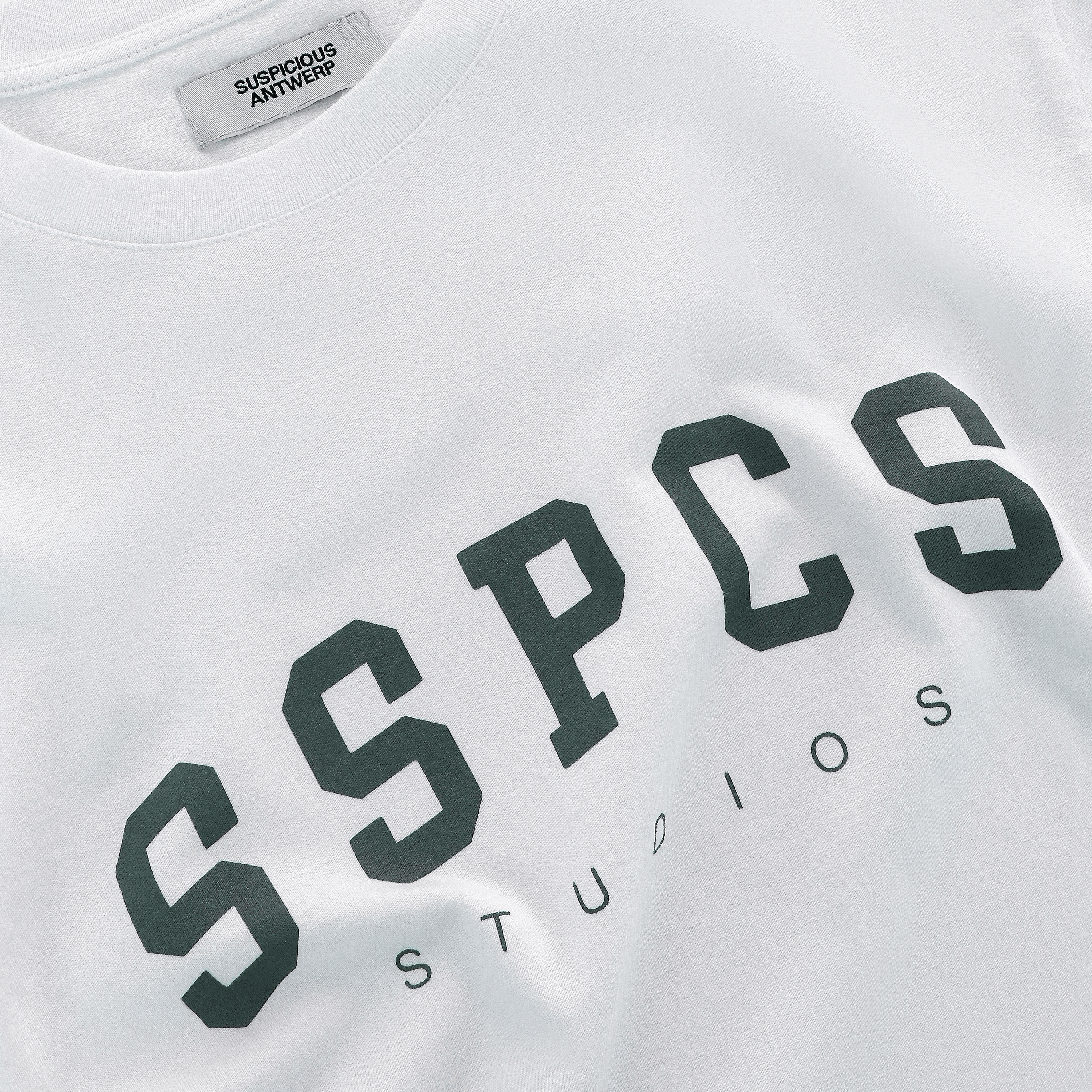 Suspicious Antwerp (SS24) The Varsity Tee - White
