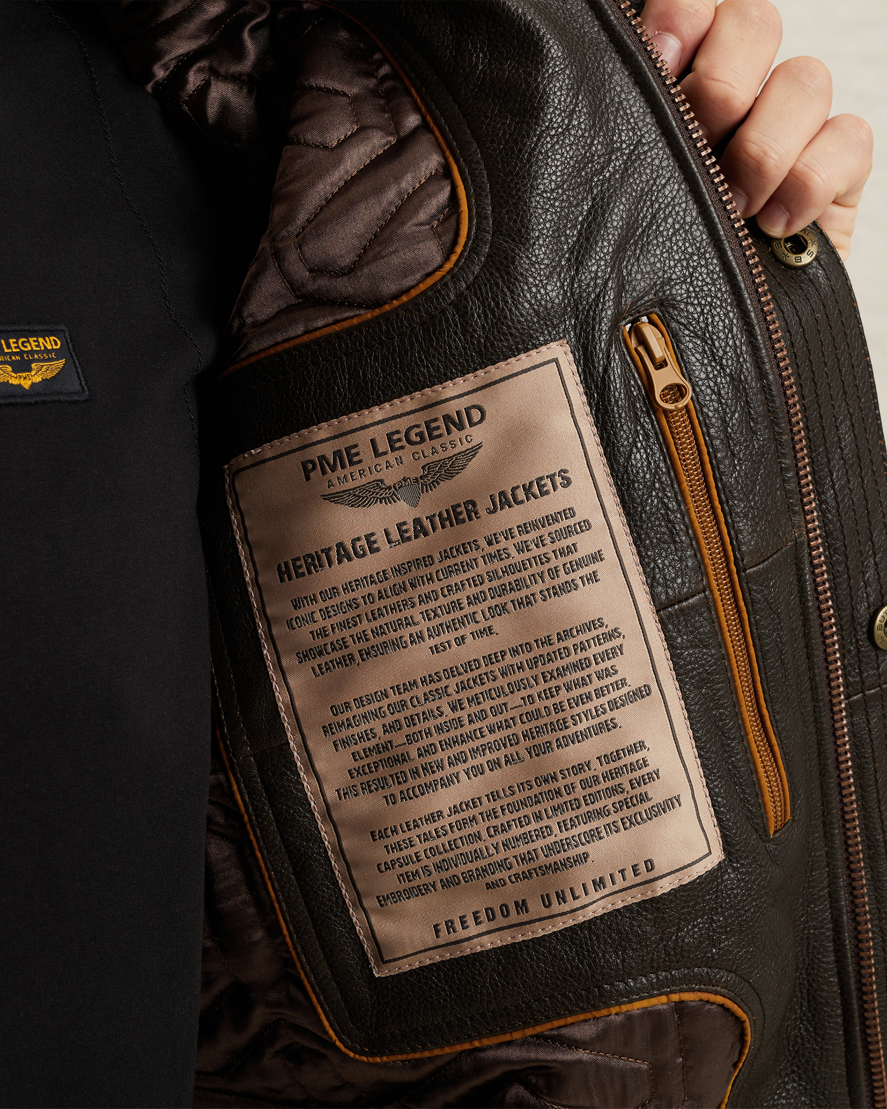 PME Legend Iconic Hudson leather jacketx