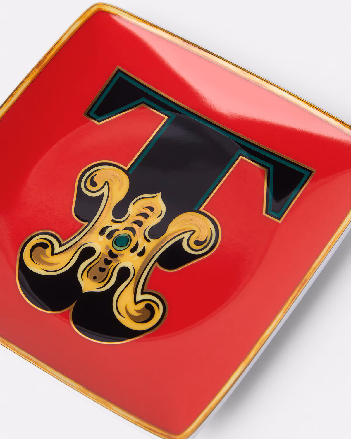 Versace Versace Alphabet T Square Plate 4.7