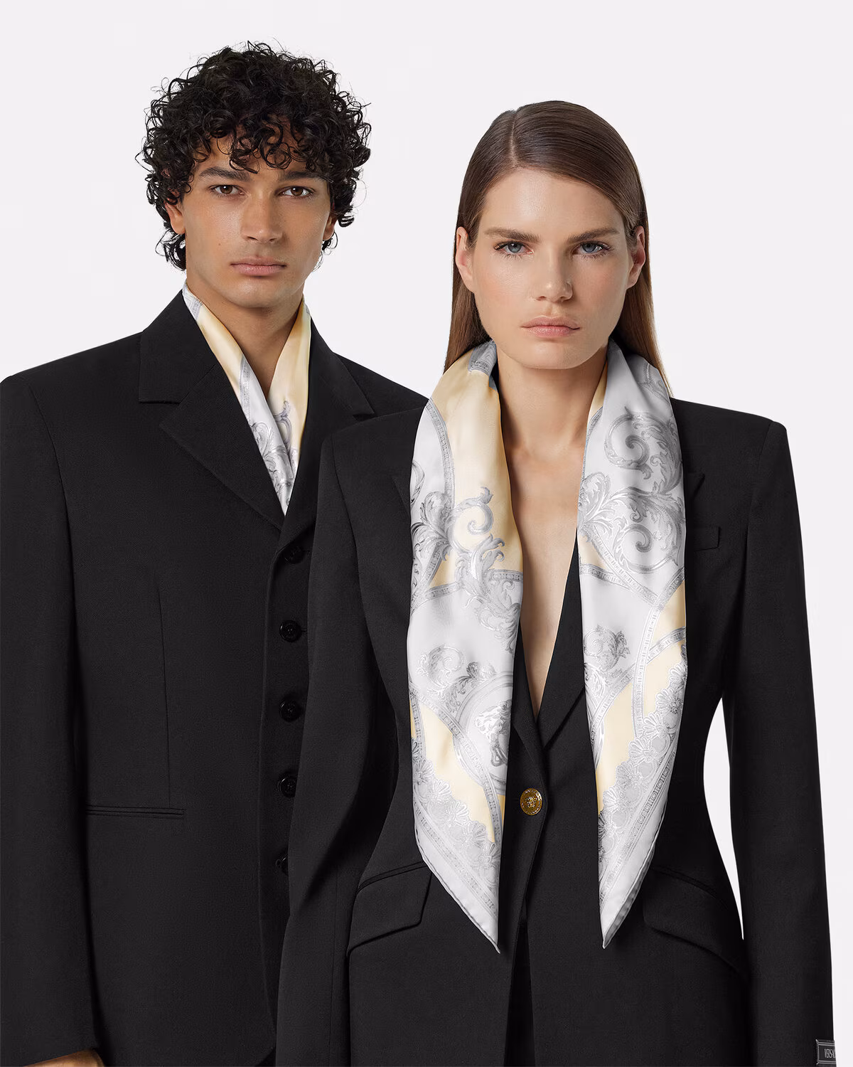 Versace La Coupe Des Dieux Silk Foulard 35.4