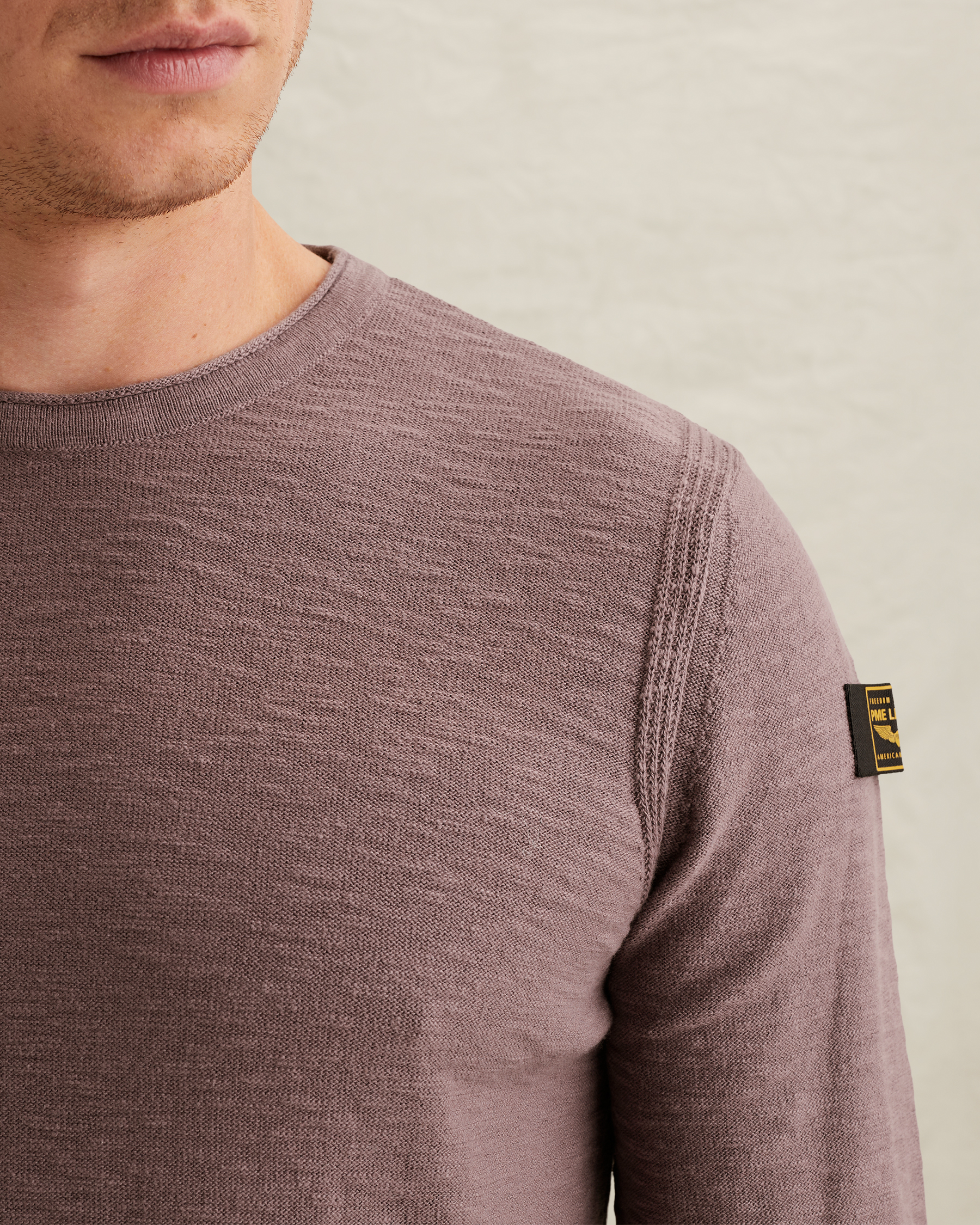 PME Legend Pullover with badge and contrast detailx