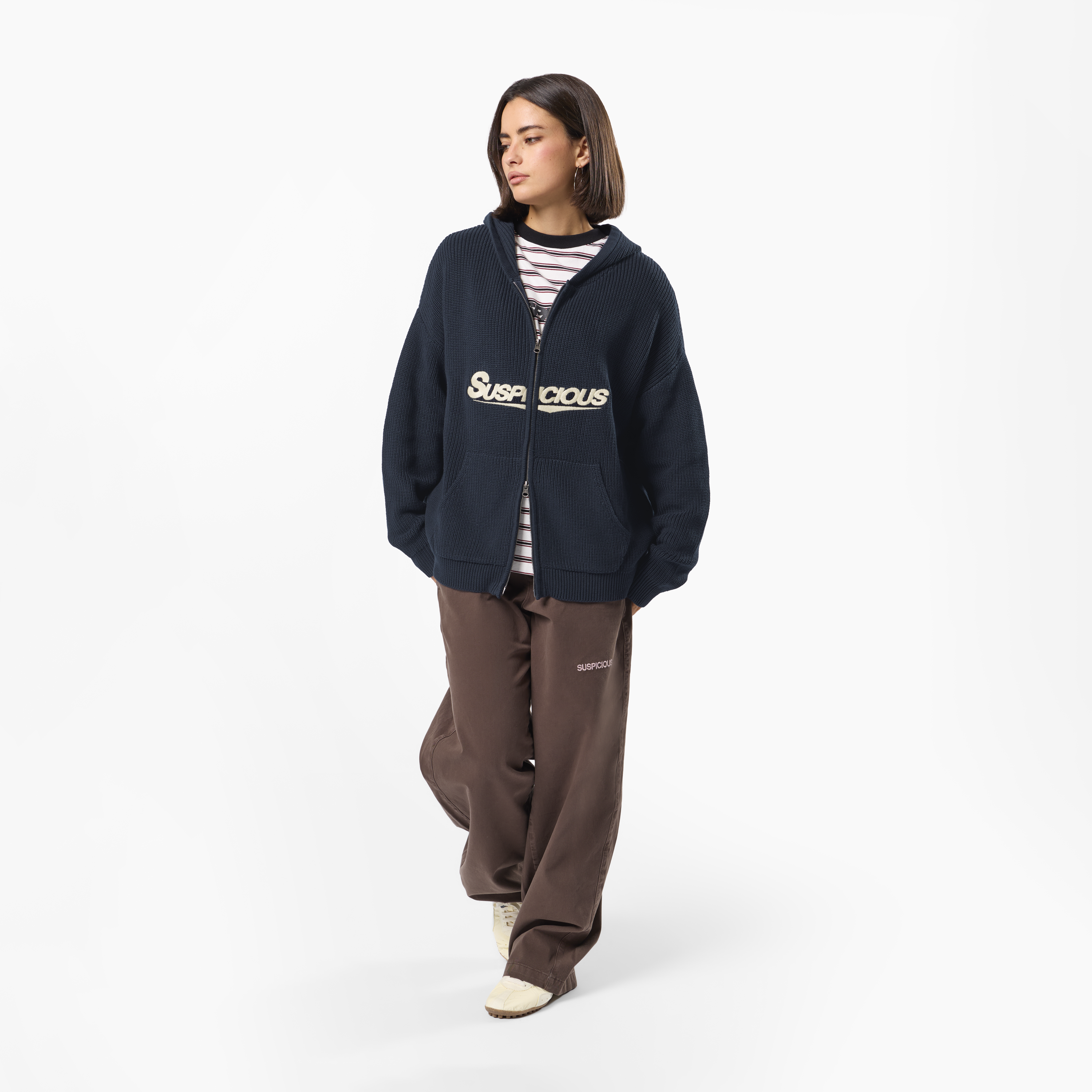 Suspicious Antwerp Winter3 / Flow Vintage Zip-Up - Navy
